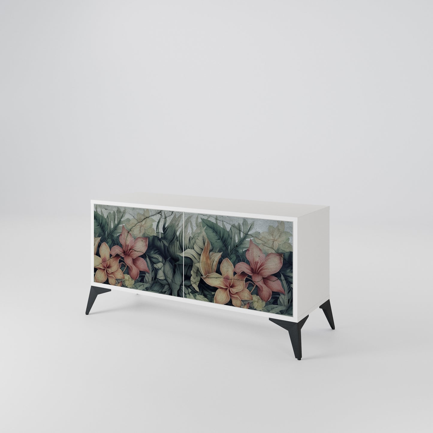 HEAVENLY BLOOM Compact 2-Door TV Cabinet