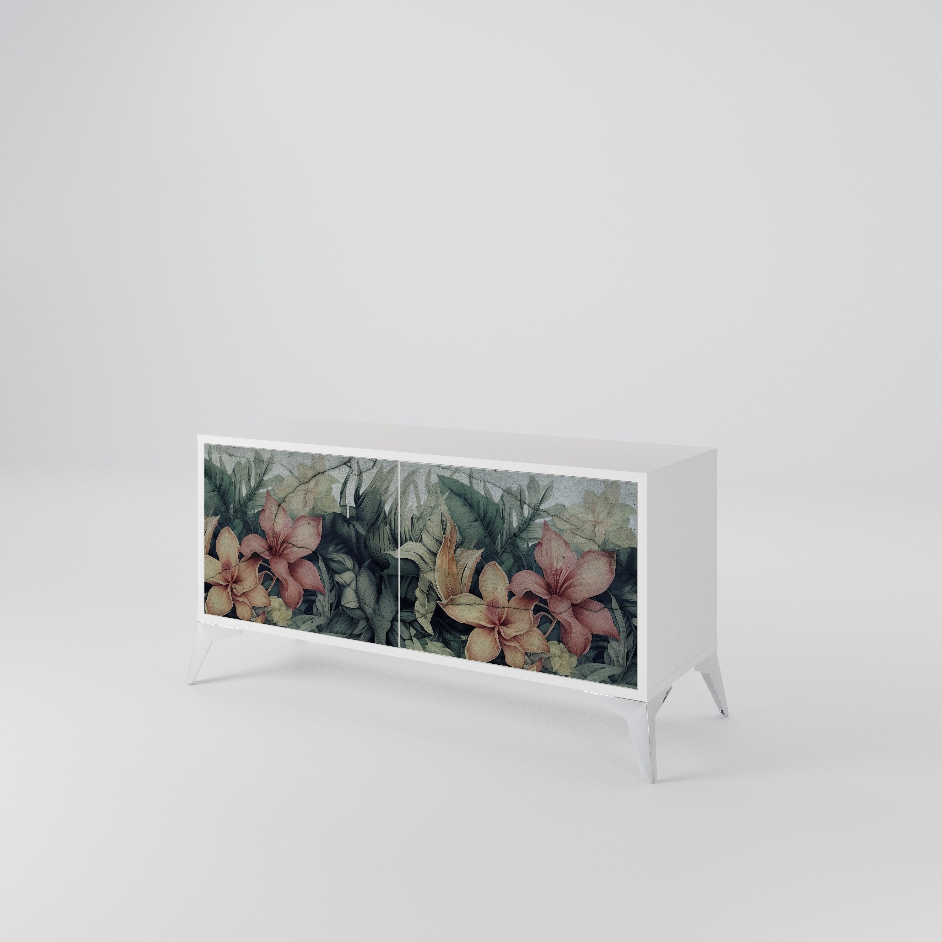 HEAVENLY BLOOM Compact 2-Door TV Cabinet
