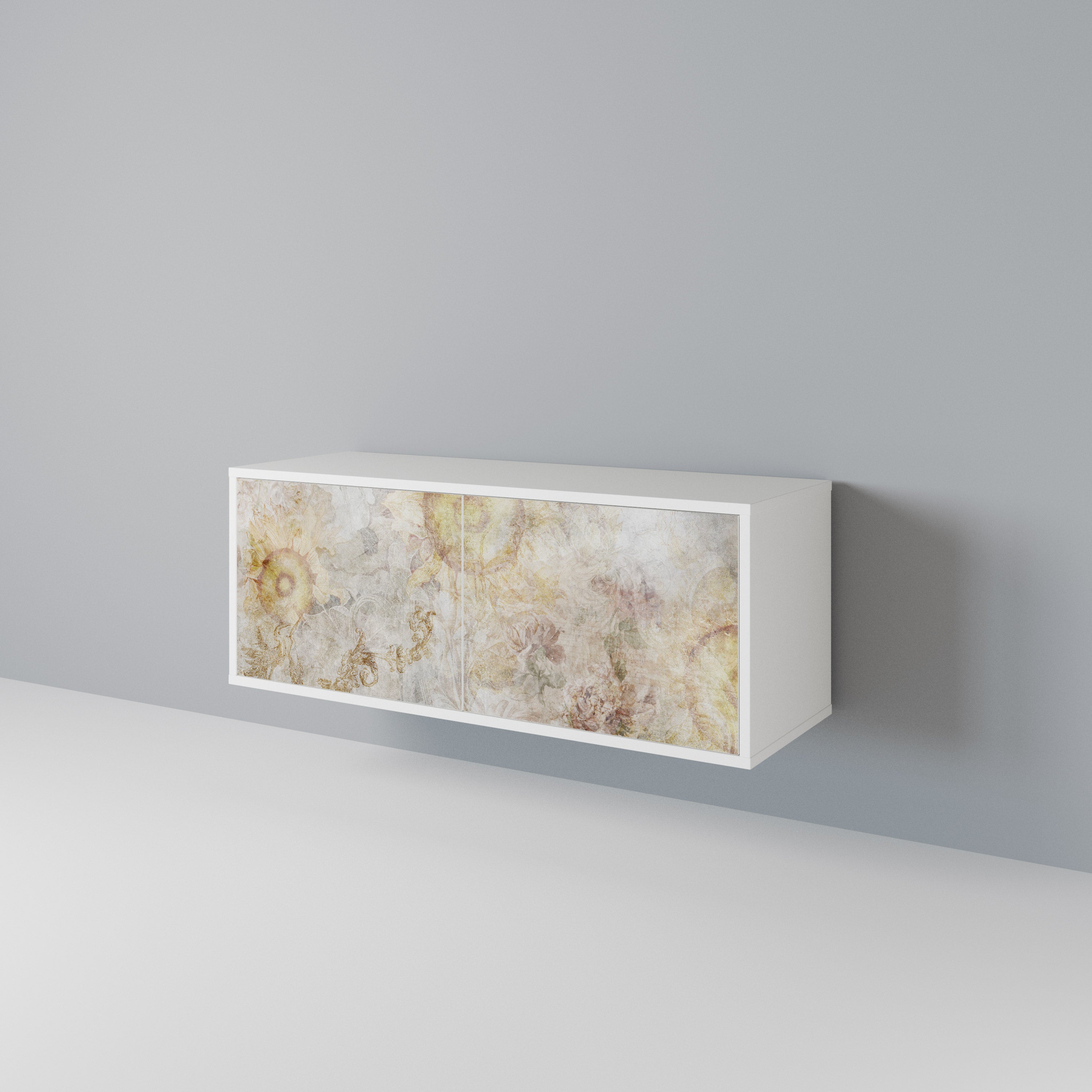 SUNFLOWER BLUR Compact 2-Door TV Cabinet