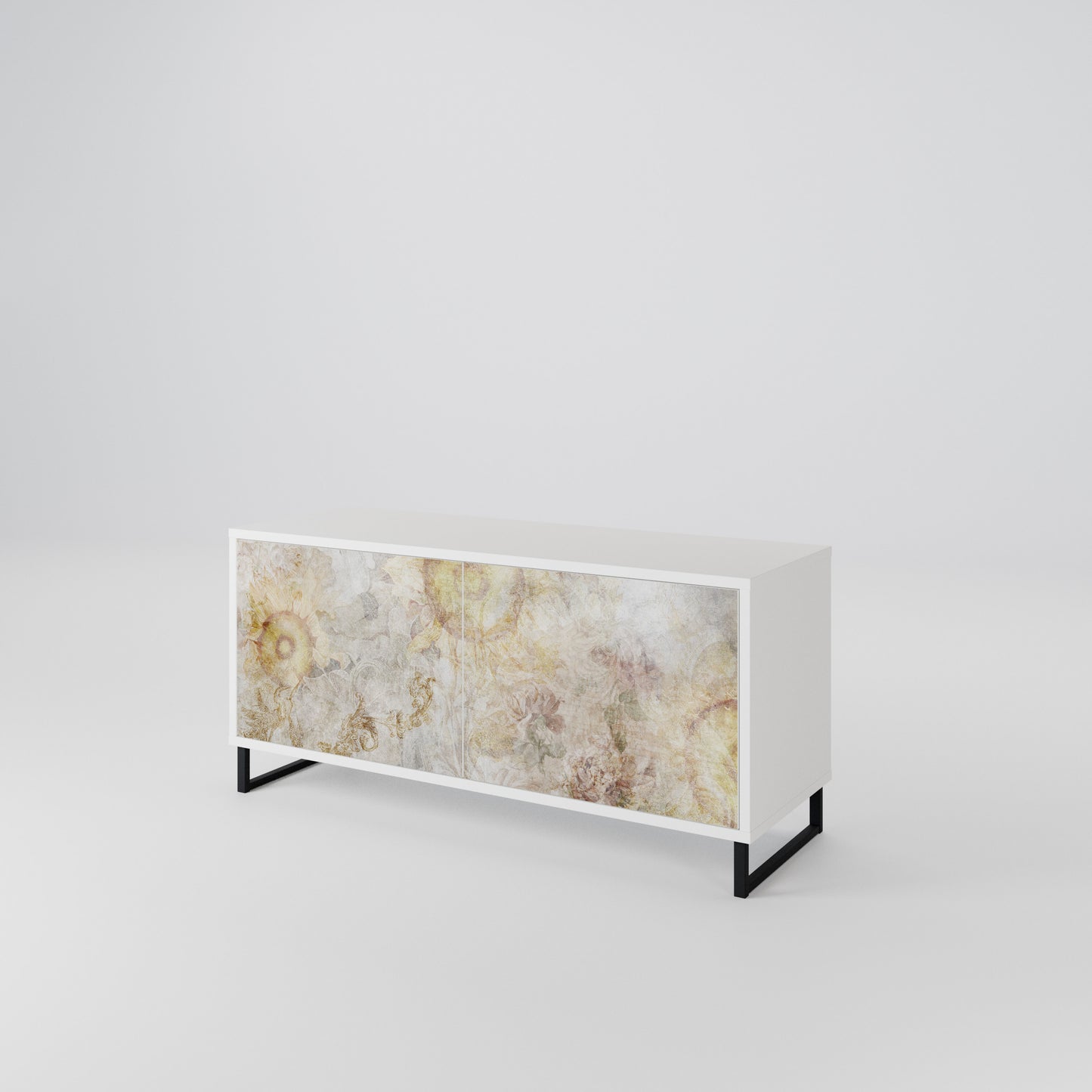 SUNFLOWER BLUR Compact 2-Door TV Cabinet