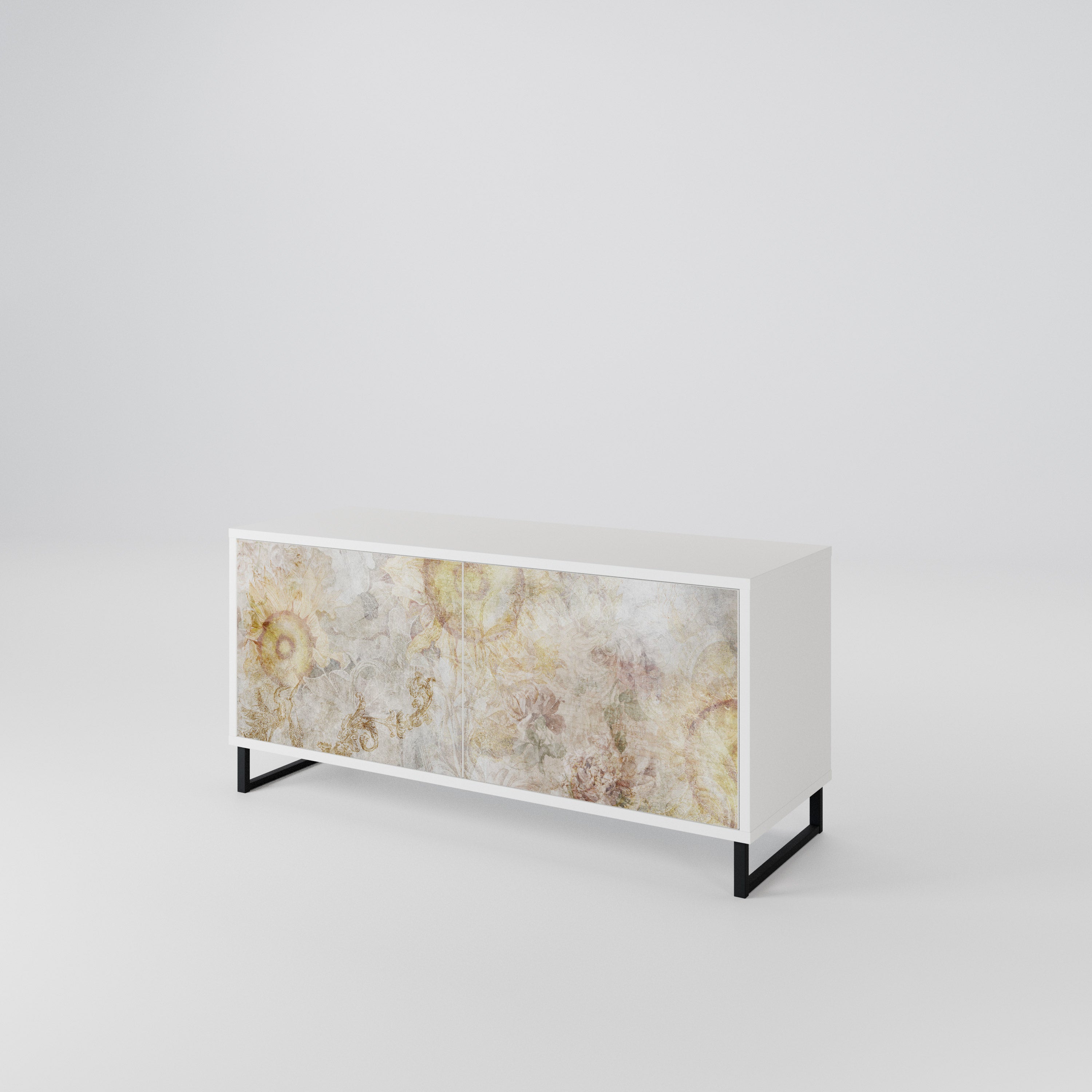 SUNFLOWER BLUR Compact 2-Door TV Cabinet