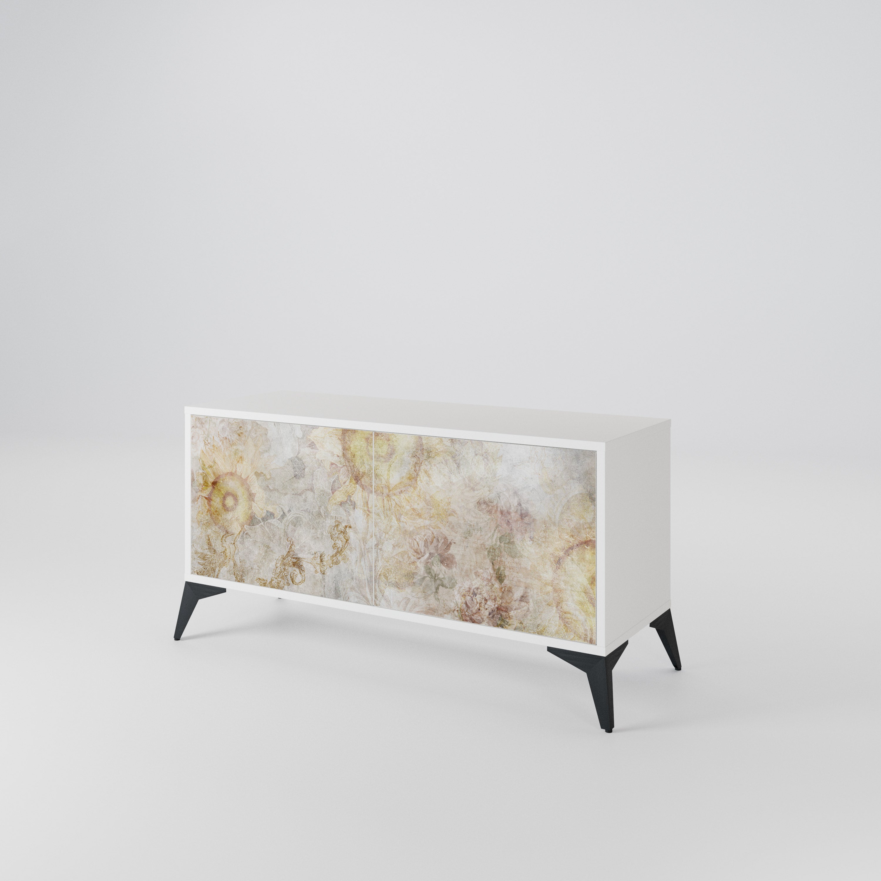 SUNFLOWER BLUR Compact 2-Door TV Cabinet