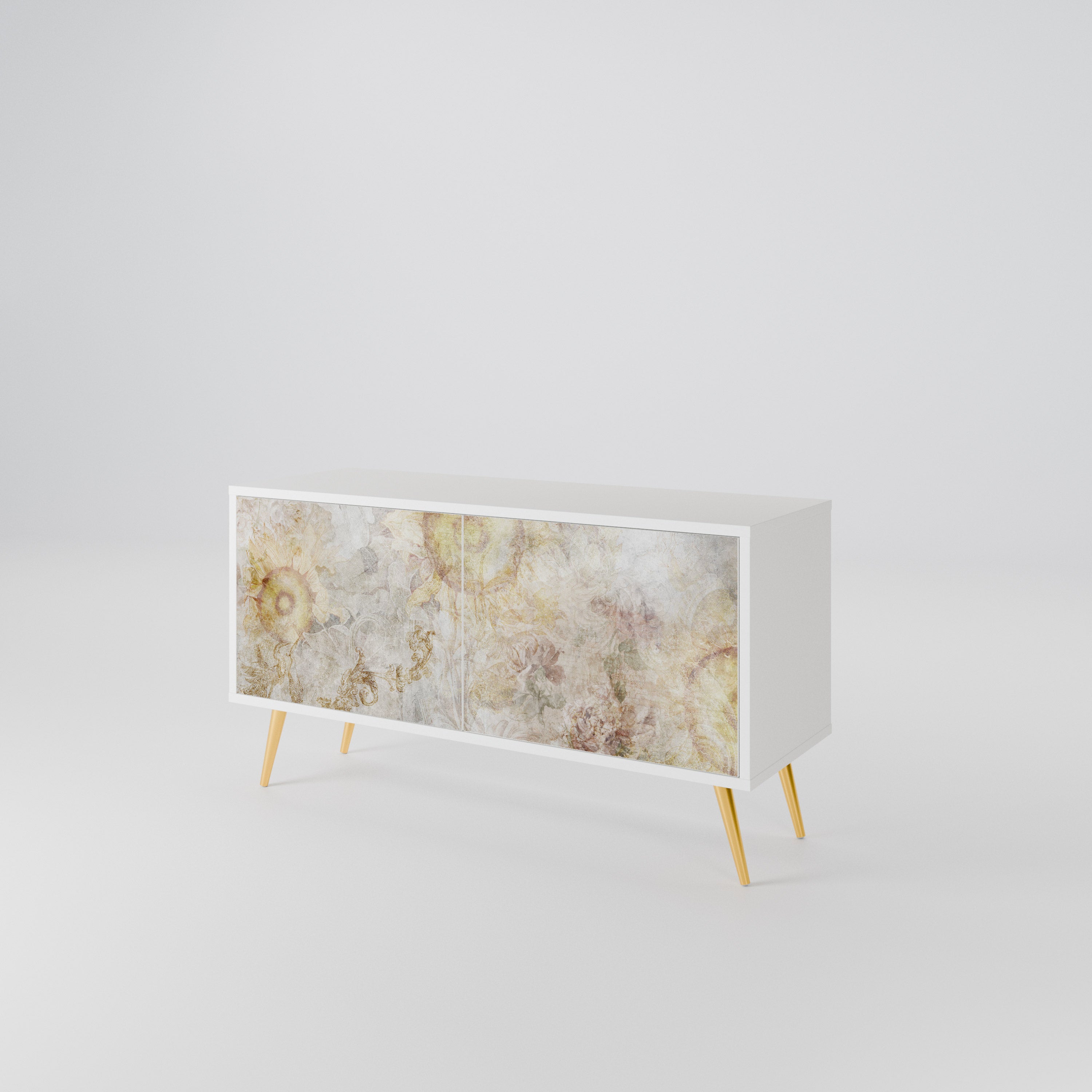 SUNFLOWER BLUR Compact 2-Door TV Cabinet