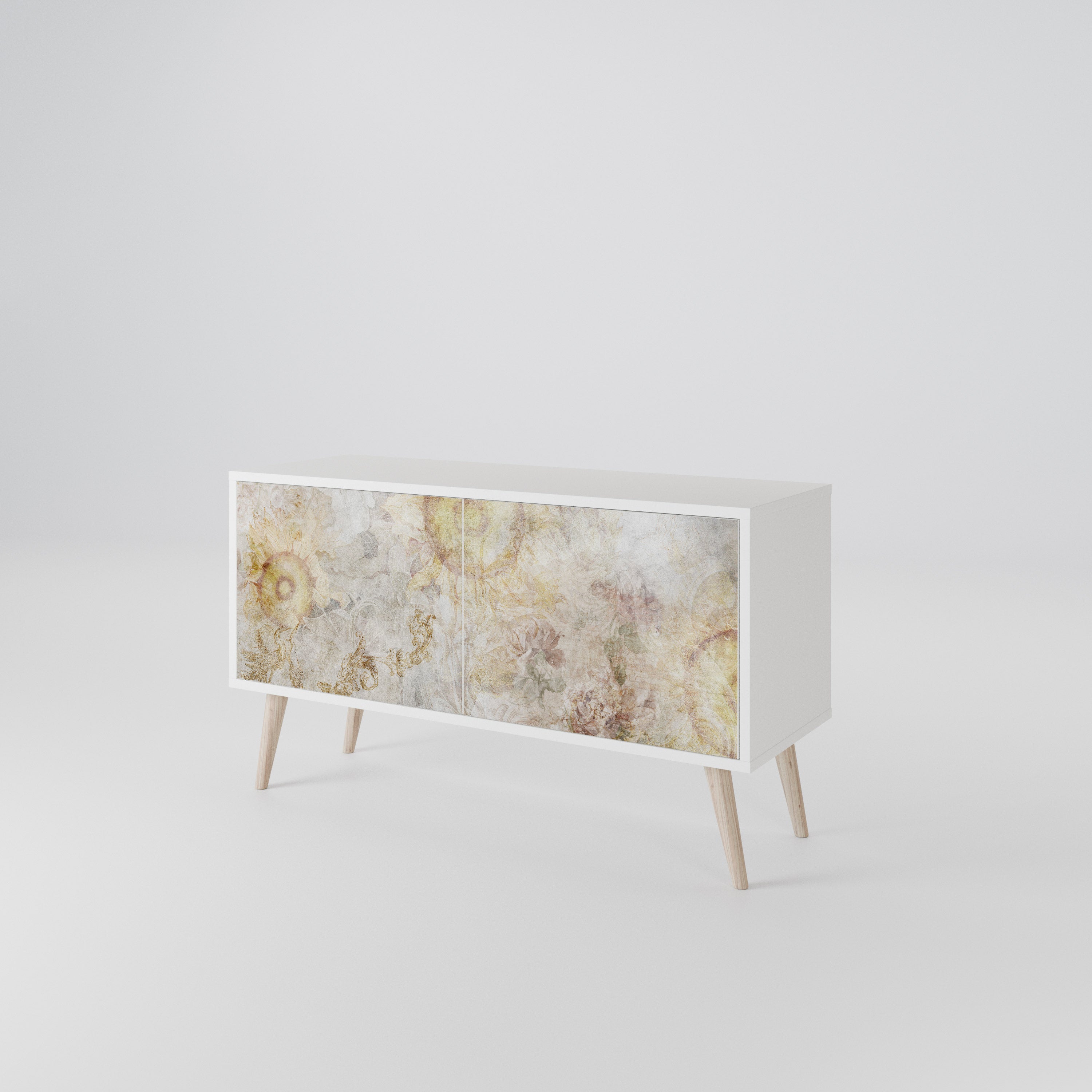 SUNFLOWER BLUR Compact 2-Door TV Cabinet