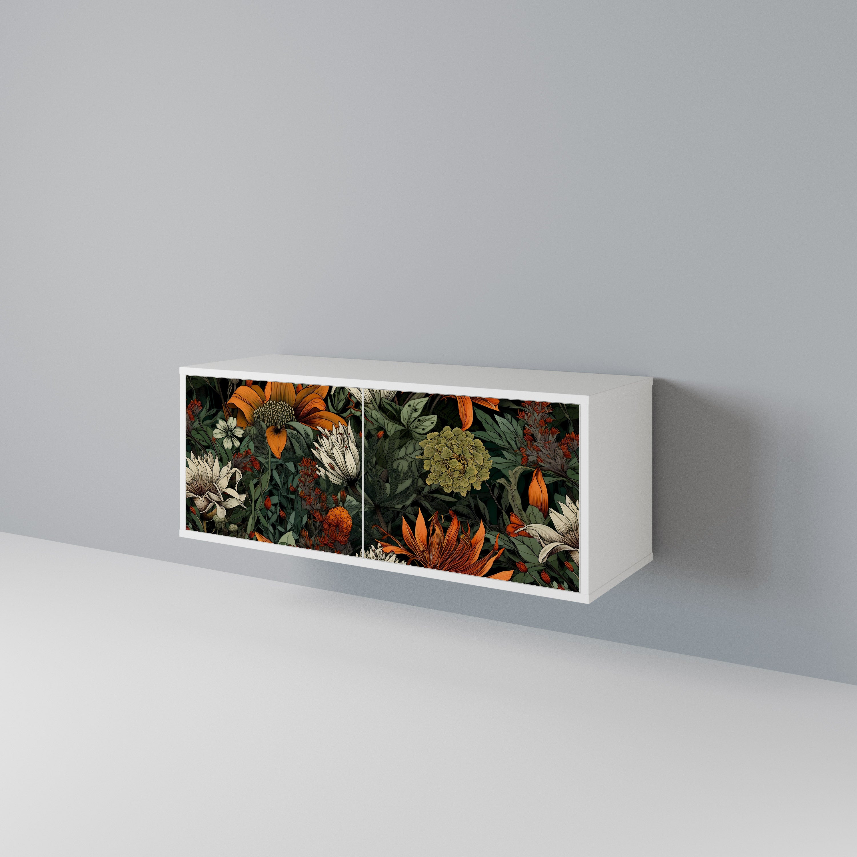 MIDNIGHT SPROUT Compact 2-Door TV Cabinet