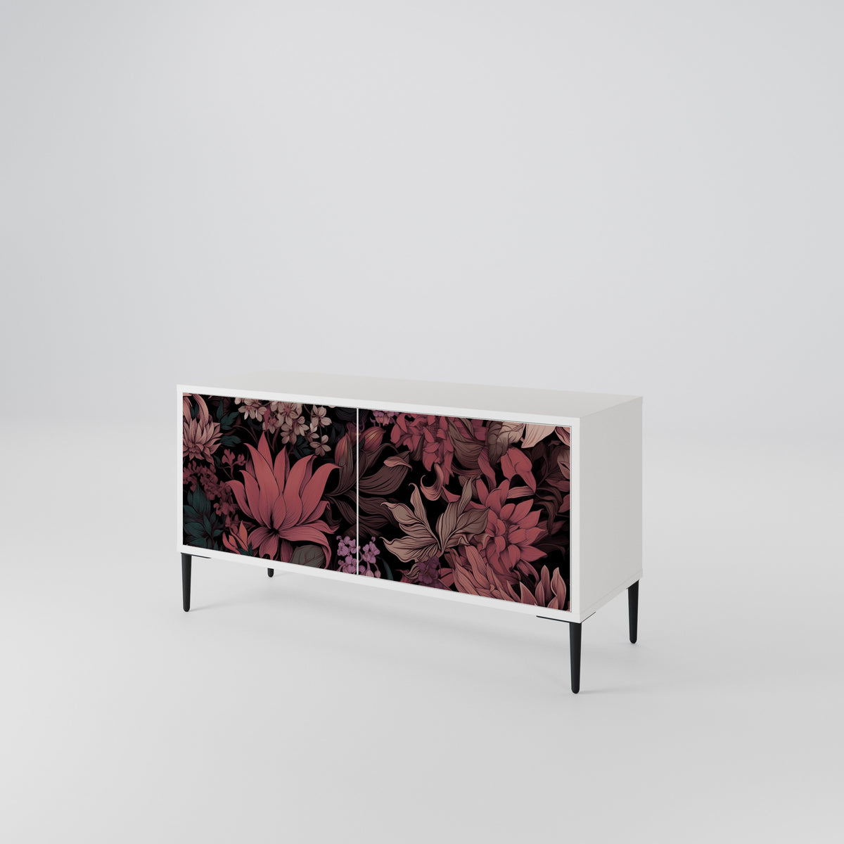 FLORAL WHISPER Compact 2-Door TV Cabinet