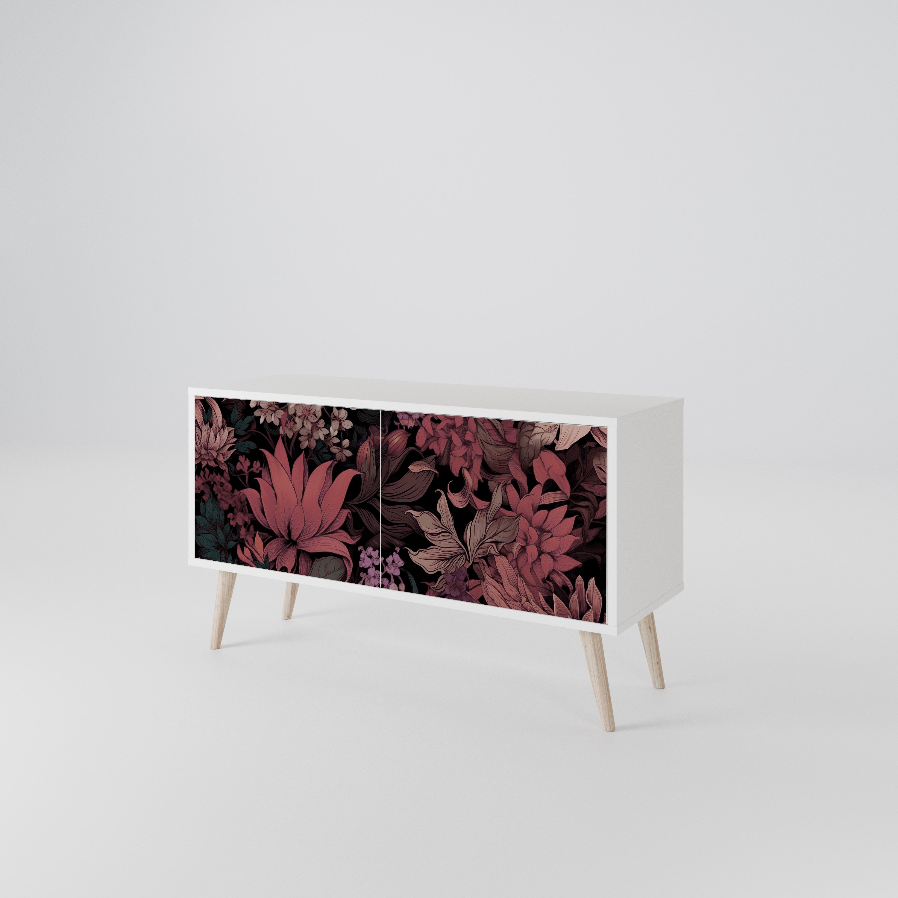 FLORAL WHISPER Compact 2-Door TV Cabinet