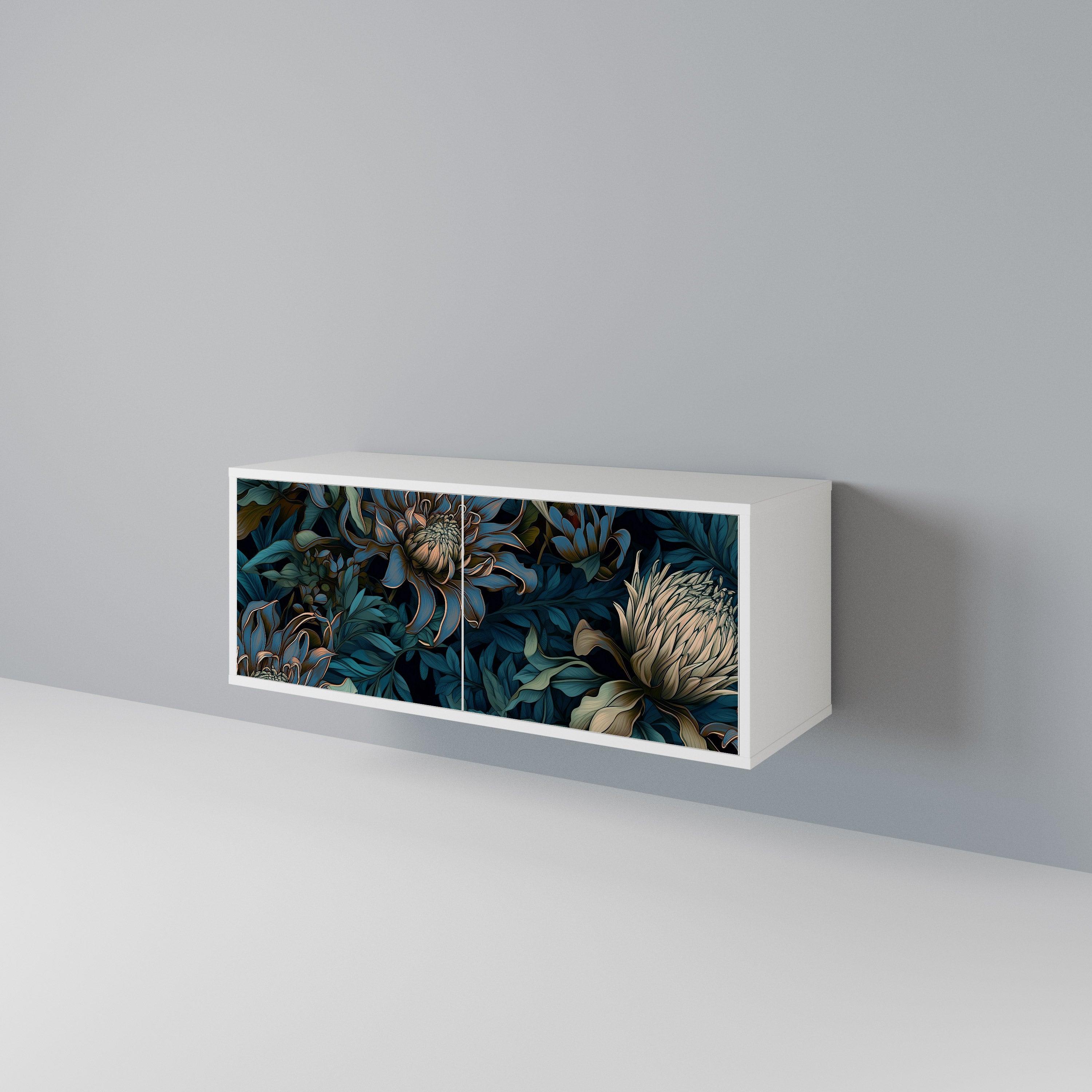 TWILIGHT BLOOM Compact 2-Door TV Cabinet