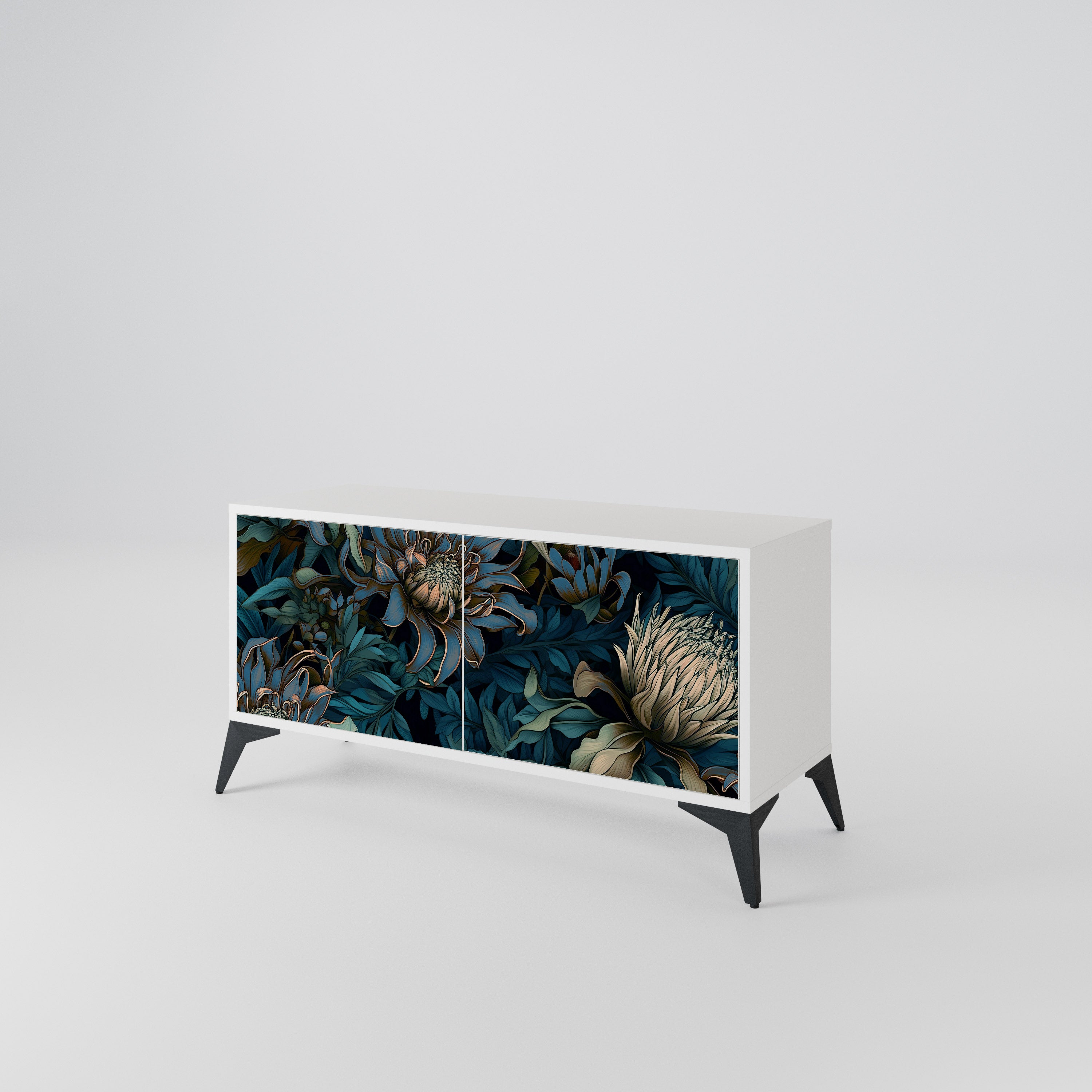 TWILIGHT BLOOM Compact 2-Door TV Cabinet