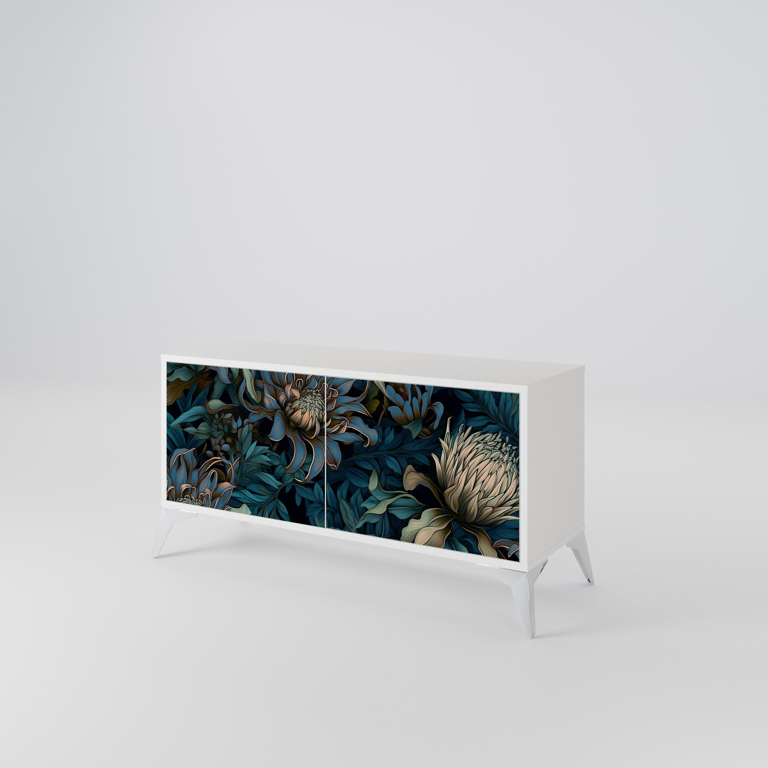 TWILIGHT BLOOM Compact 2-Door TV Cabinet