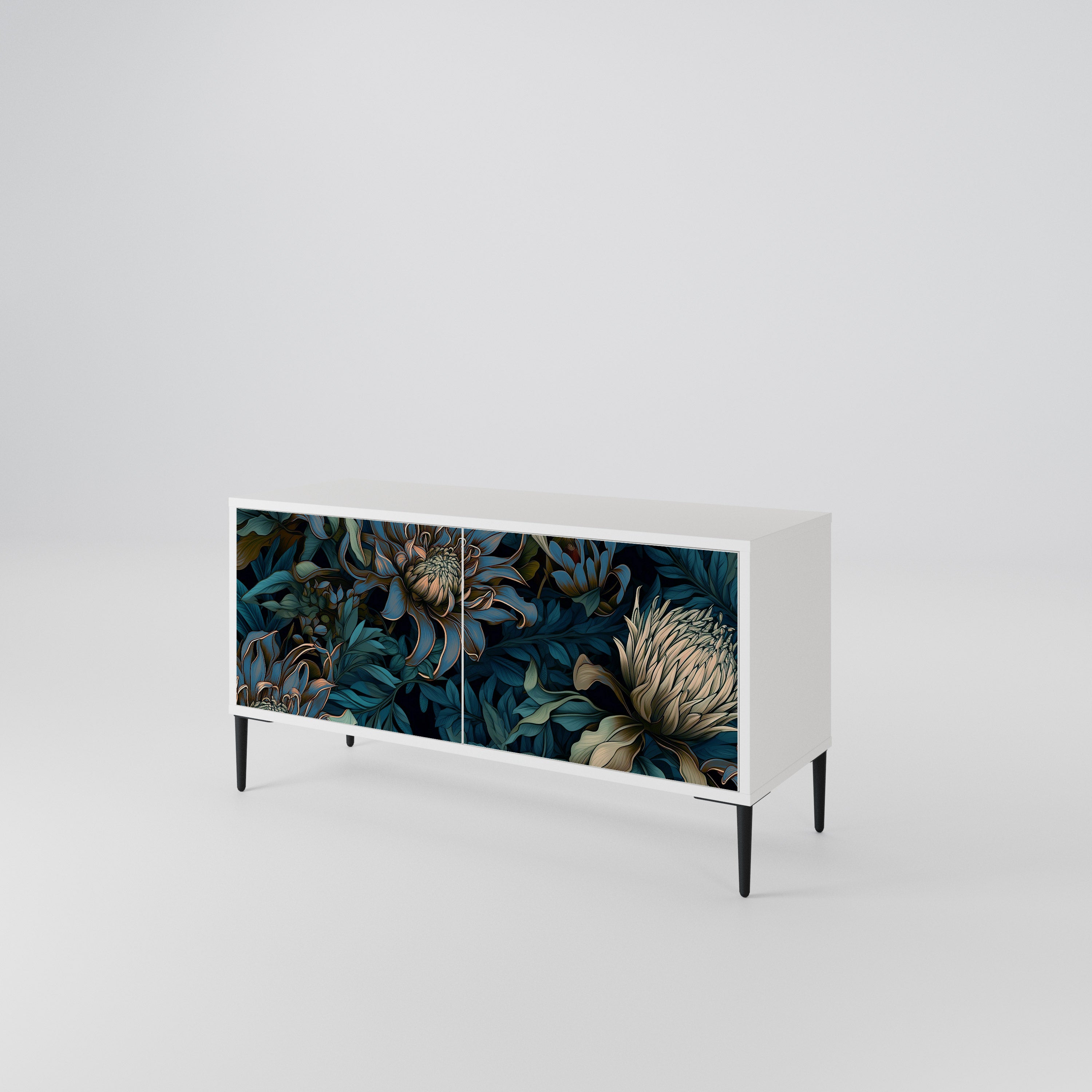 TWILIGHT BLOOM Compact 2-Door TV Cabinet