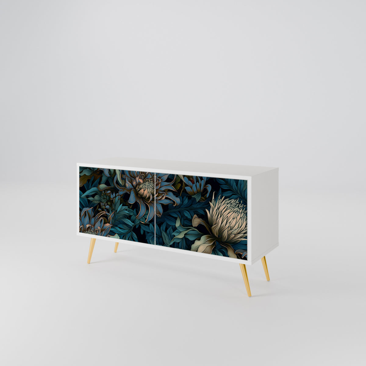 TWILIGHT BLOOM Compact 2-Door TV Cabinet