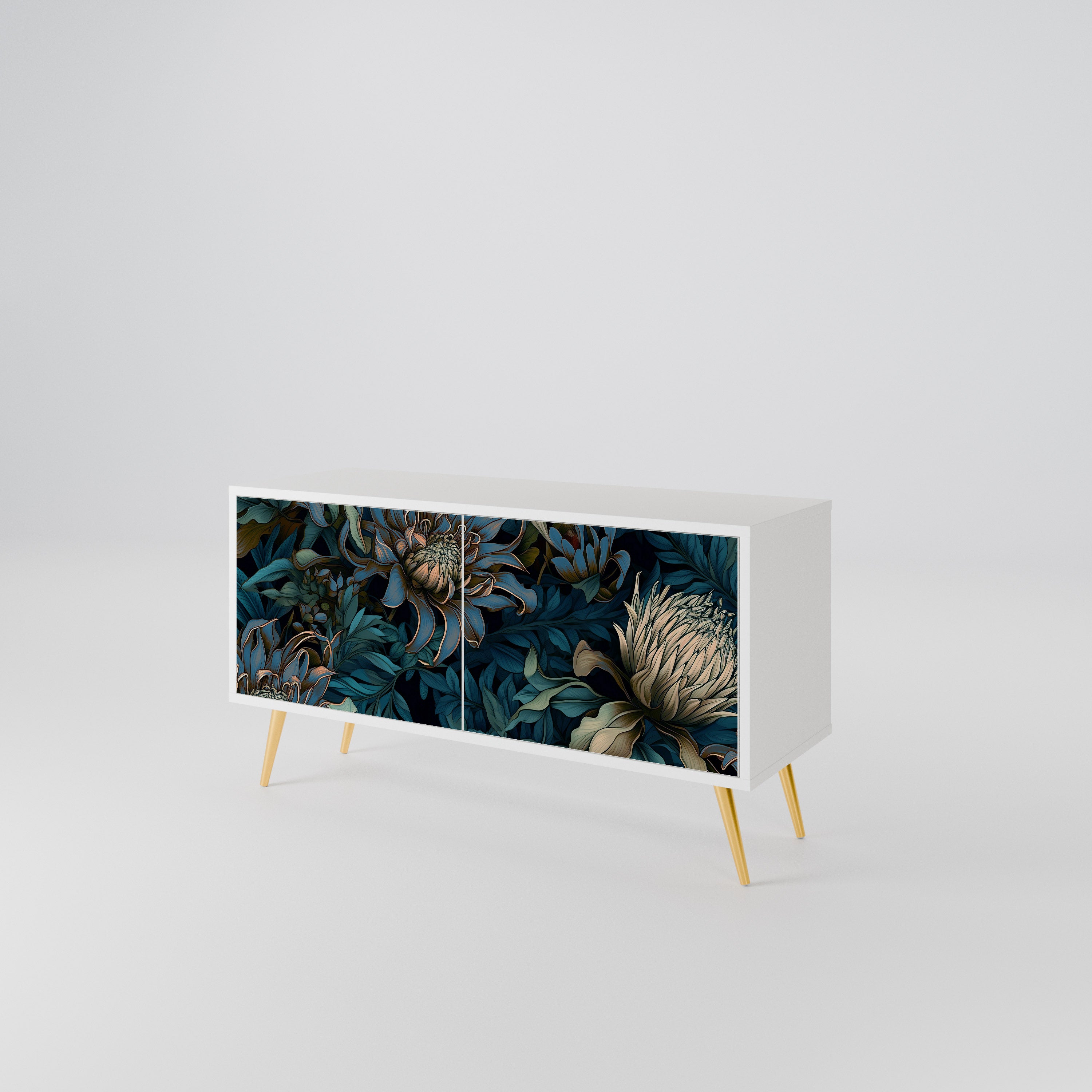 TWILIGHT BLOOM Compact 2-Door TV Cabinet