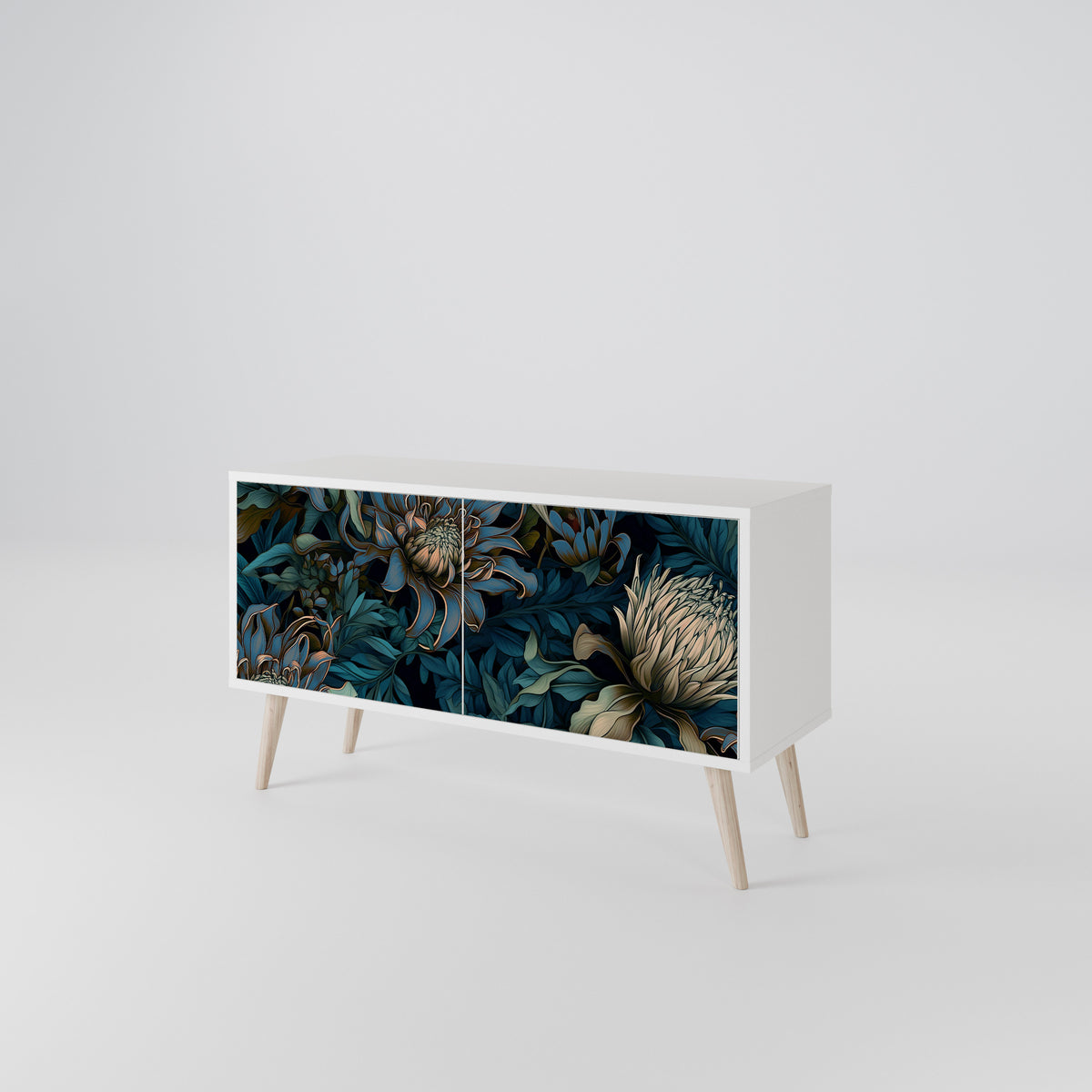 TWILIGHT BLOOM Compact 2-Door TV Cabinet