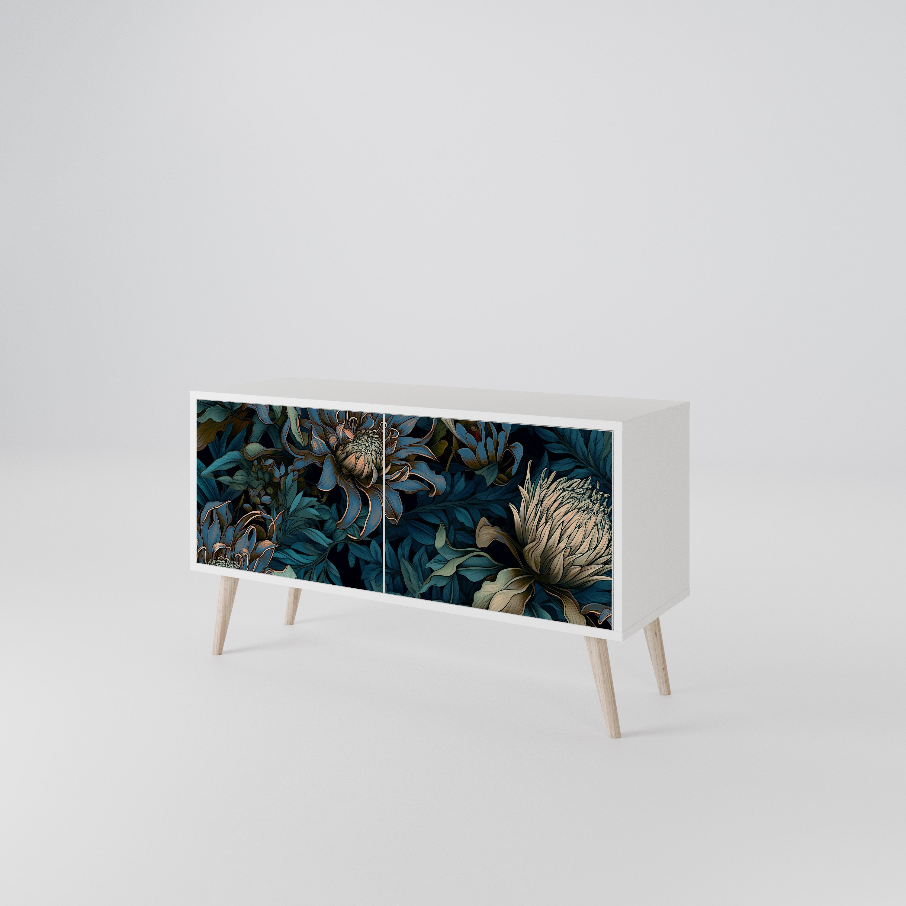 TWILIGHT BLOOM Compact 2-Door TV Cabinet
