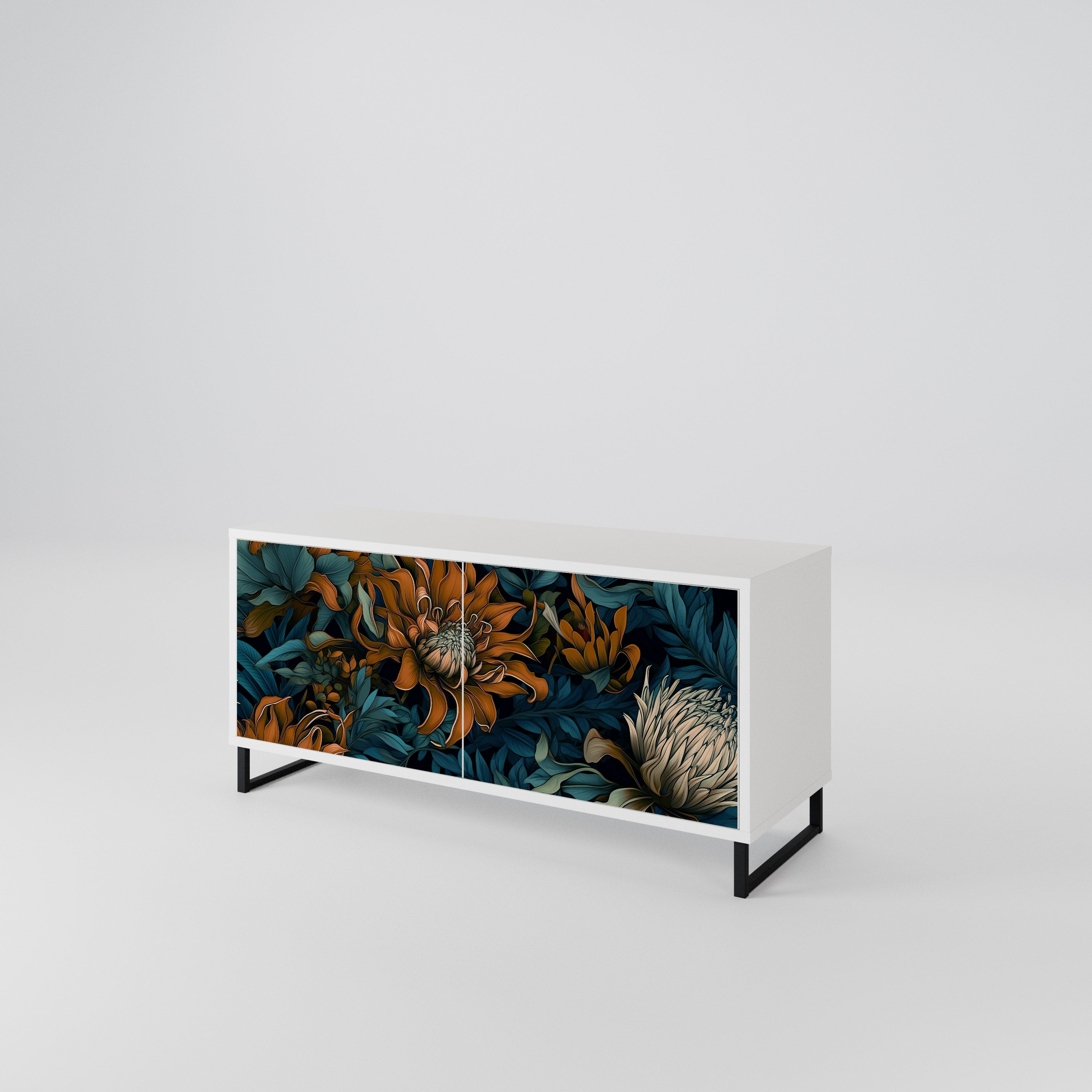 MORNING BLOOM Compact 2-Door TV Cabinet