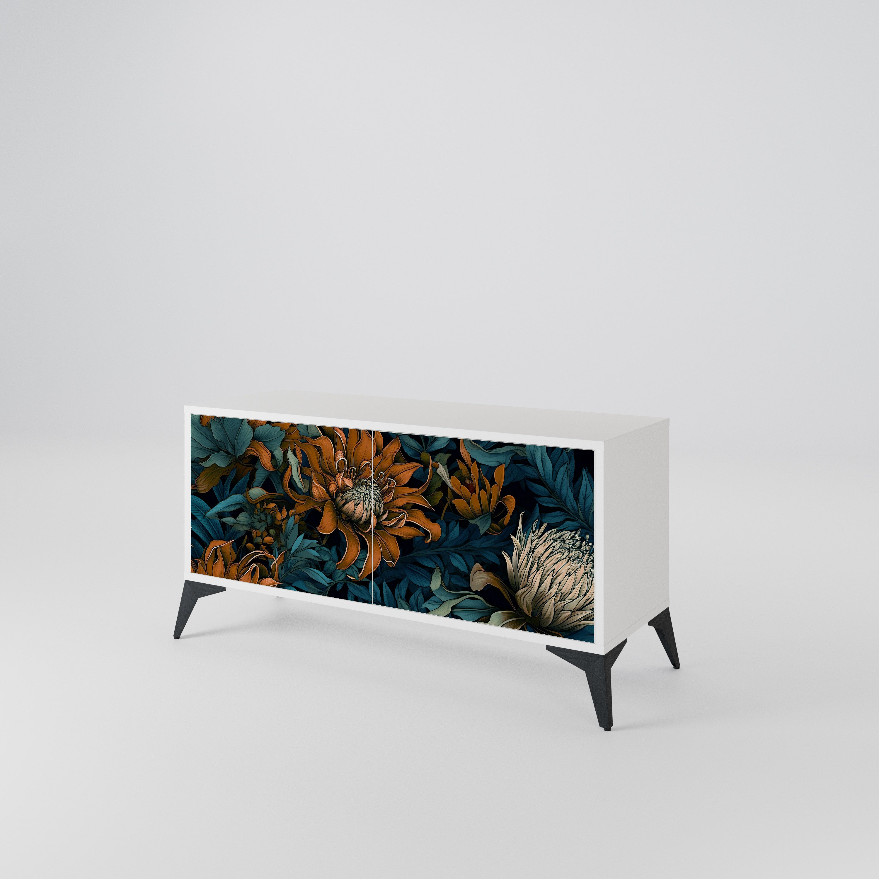 MORNING BLOOM Compact 2-Door TV Cabinet