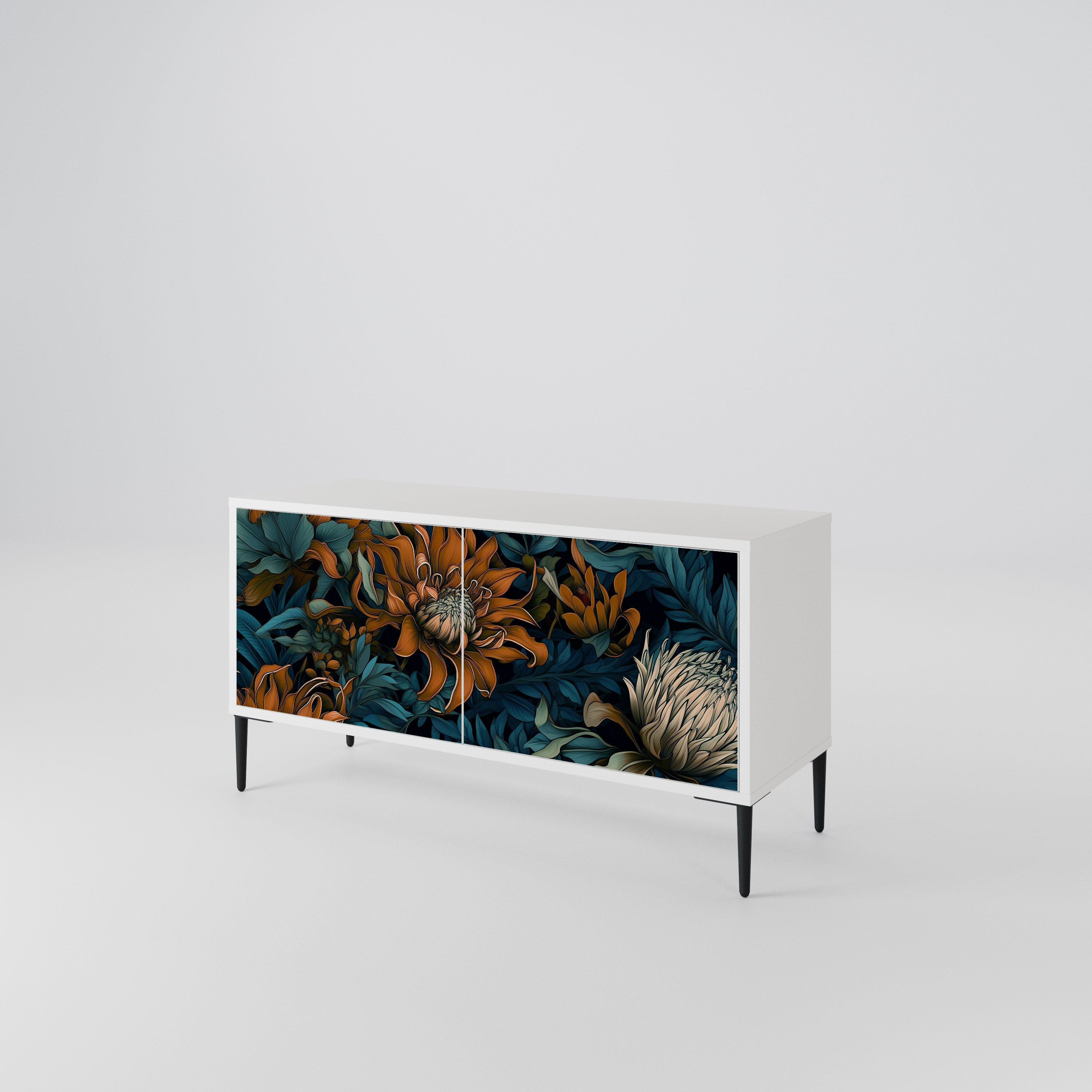 MORNING BLOOM Compact 2-Door TV Cabinet
