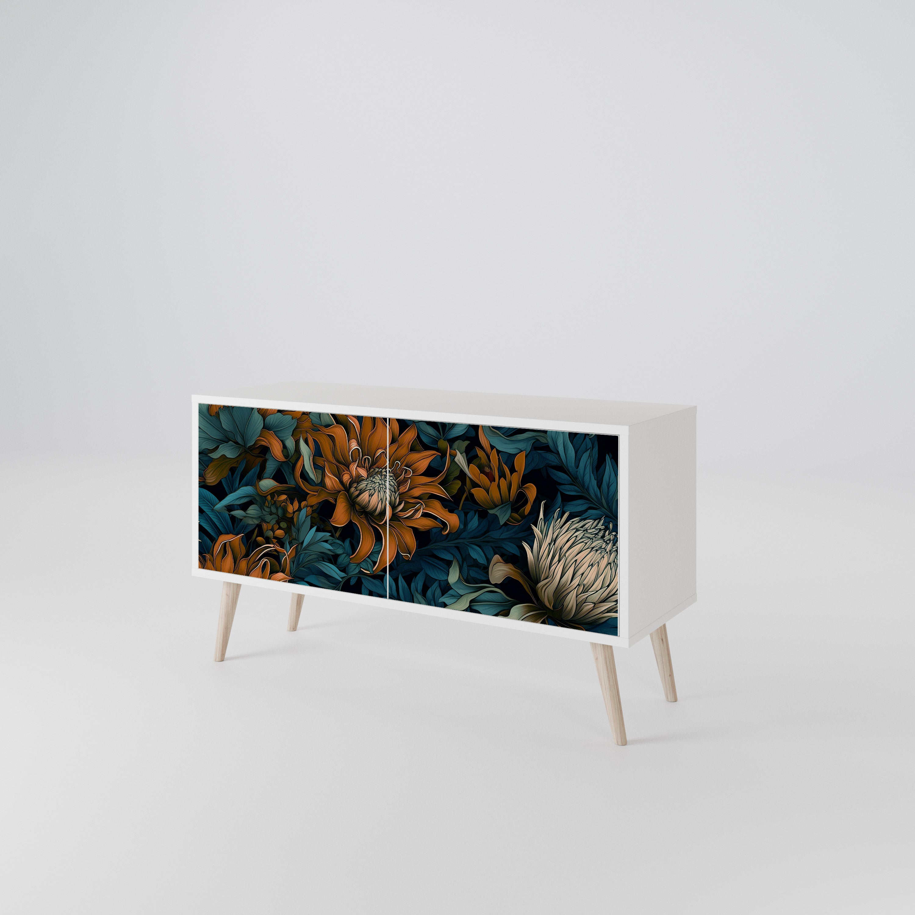 MORNING BLOOM Compact 2-Door TV Cabinet