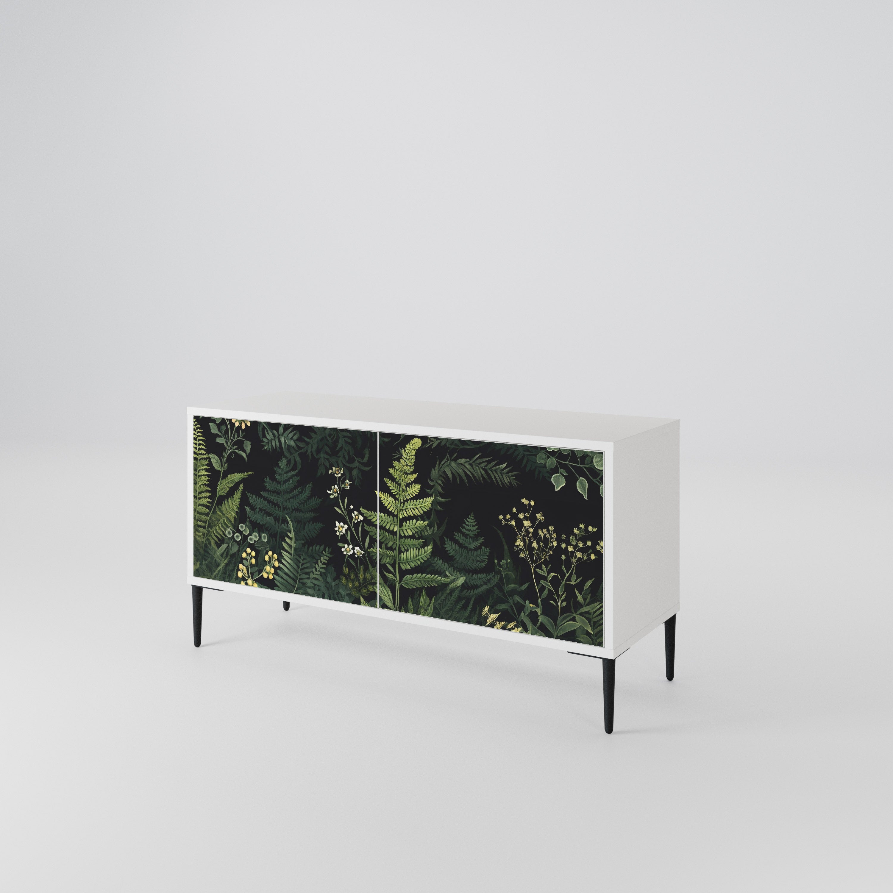 FERN FLOWERS Compact 2-Door TV Cabinet