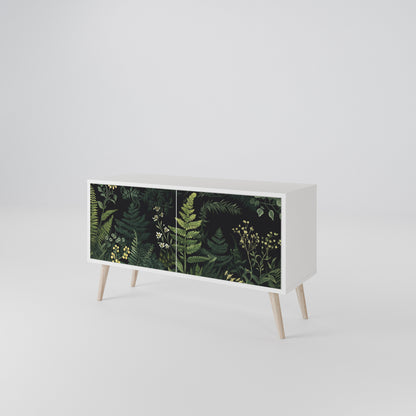 FERN FLOWERS Compact 2-Door TV Cabinet