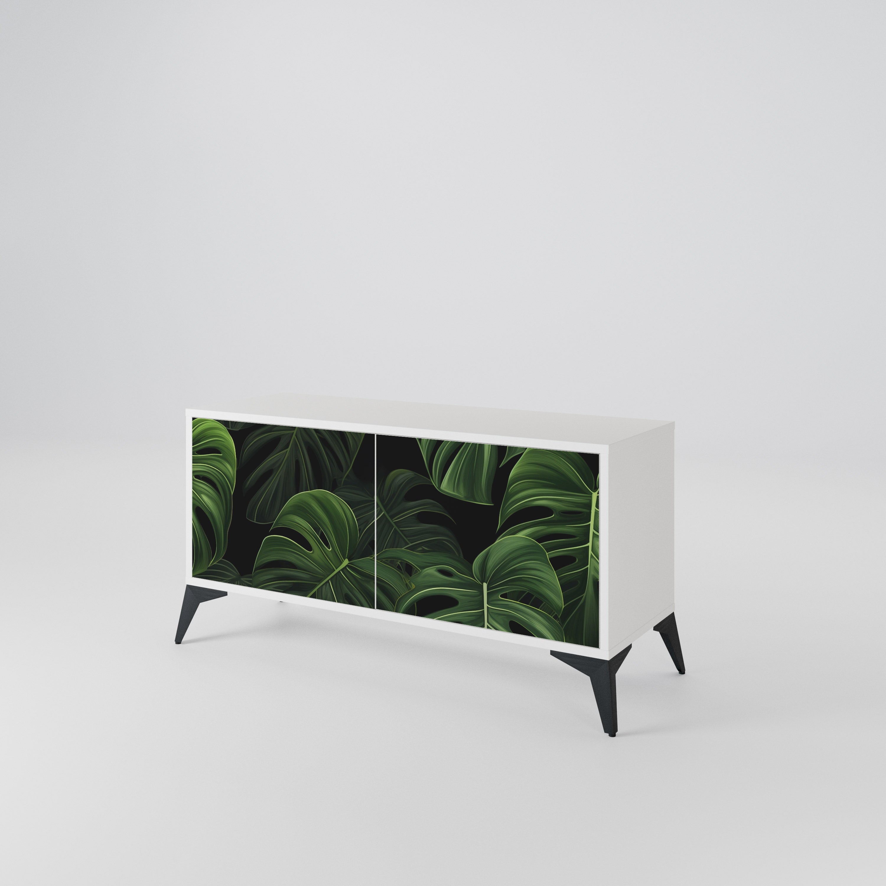 INFINITE MONSTERA Compact 2-Door TV Cabinet