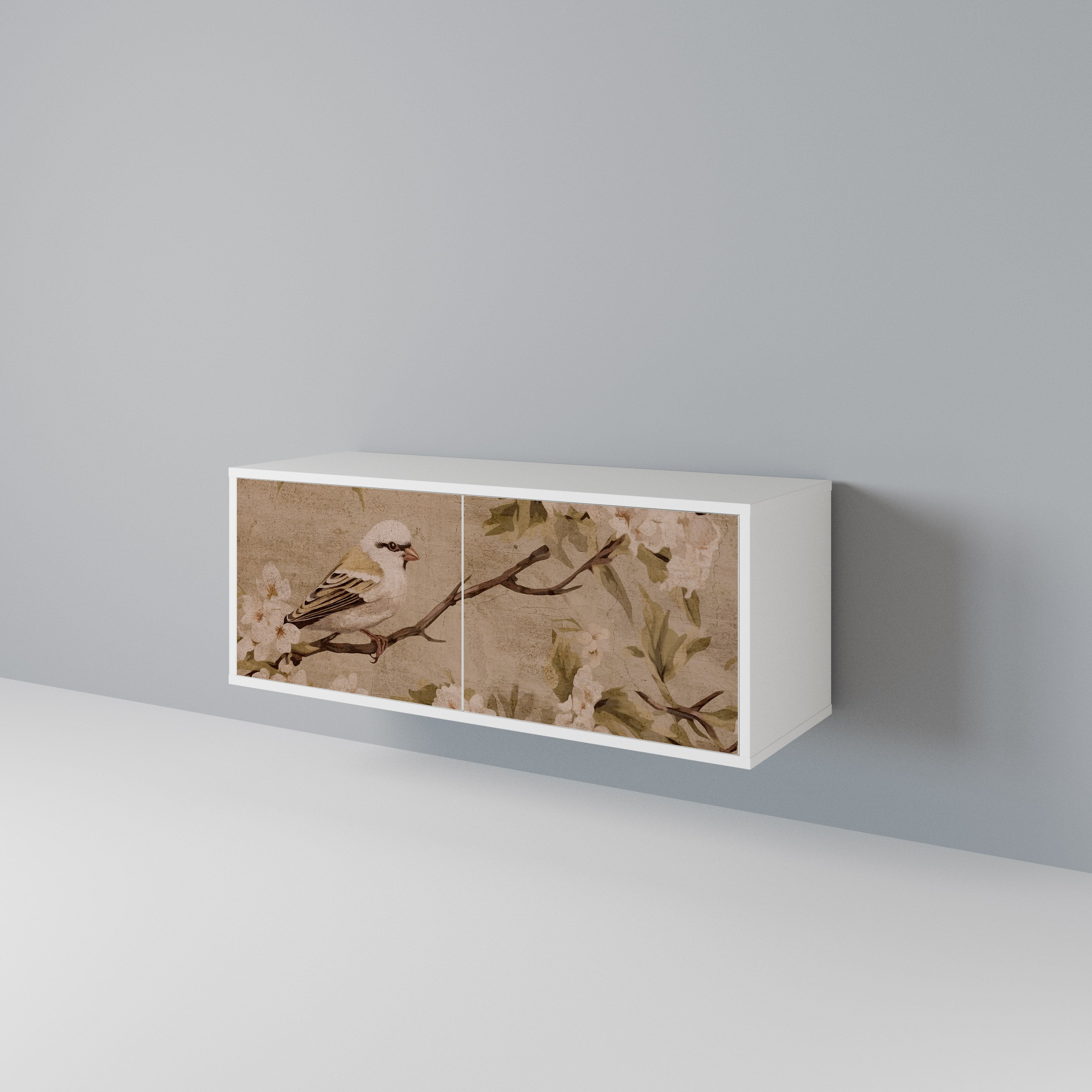 PETAL DISTINGUISH Compact 2-Door TV Cabinet