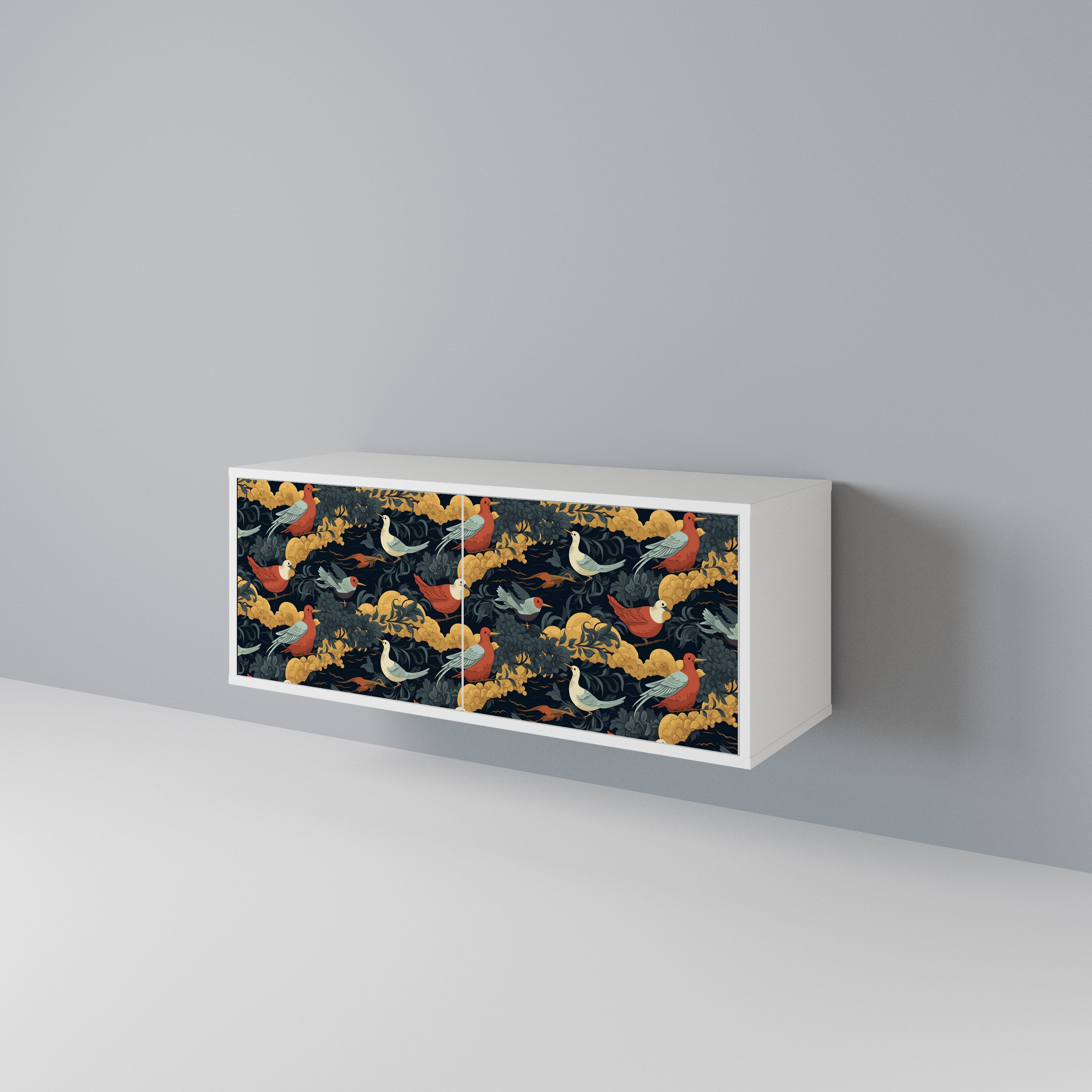 FOWLY DAZE Compact 2-Door TV Cabinet