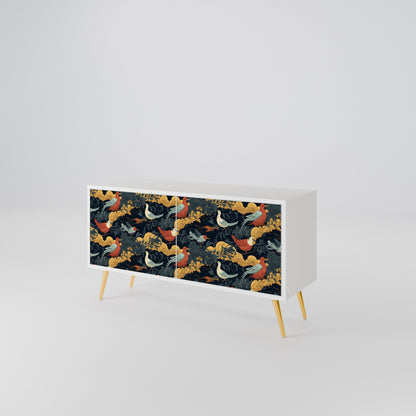 FOWLY DAZE Compact 2-Door TV Cabinet