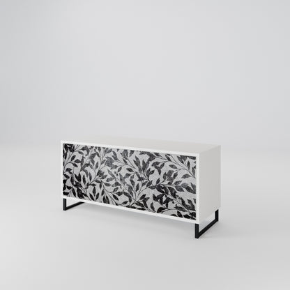 CHARCOAL SPROUT Compact 2-Door TV Cabinet
