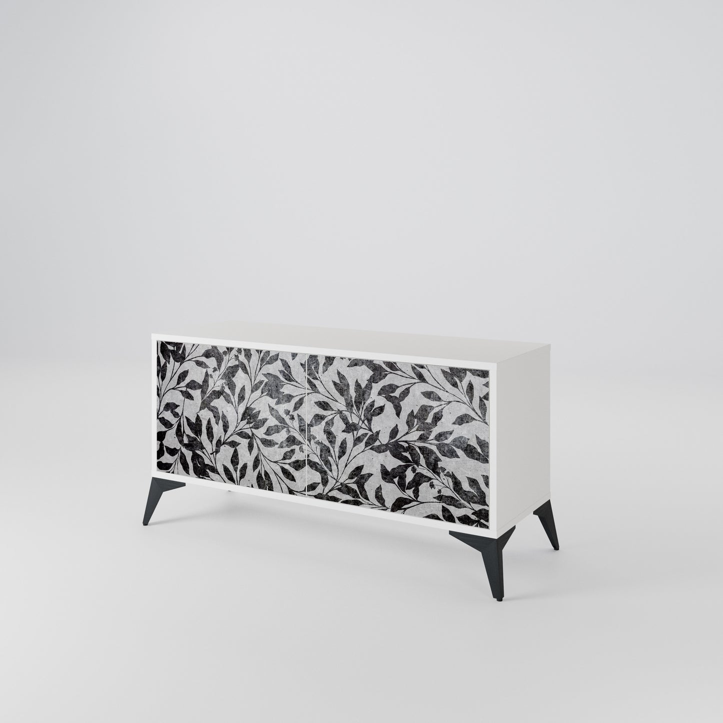 CHARCOAL SPROUT Compact 2-Door TV Cabinet