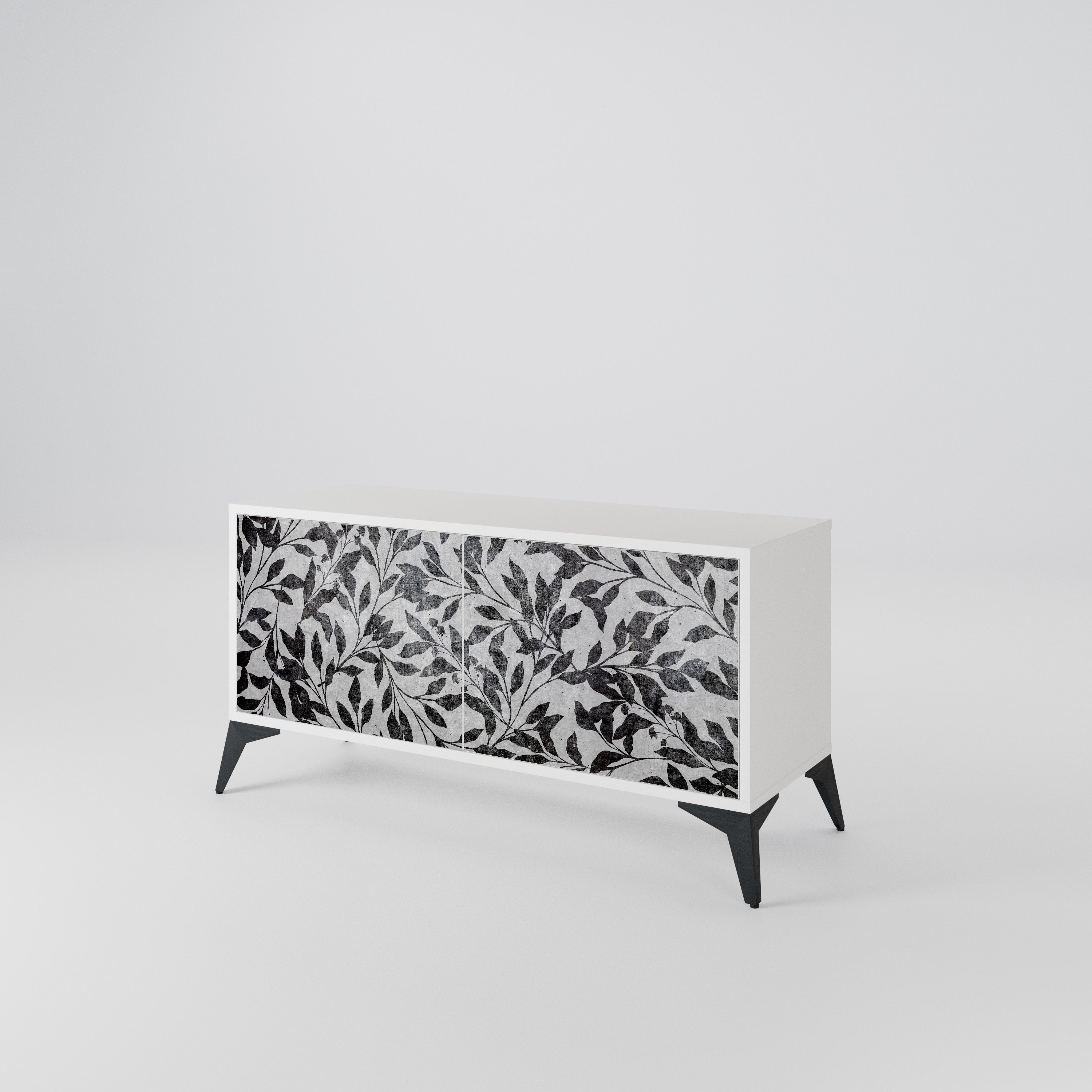 CHARCOAL SPROUT Compact 2-Door TV Cabinet