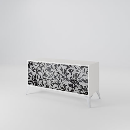CHARCOAL SPROUT Compact 2-Door TV Cabinet