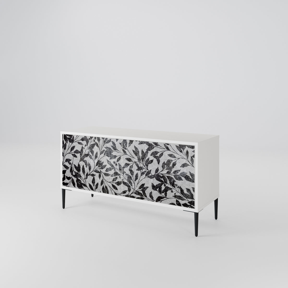 CHARCOAL SPROUT Compact 2-Door TV Cabinet