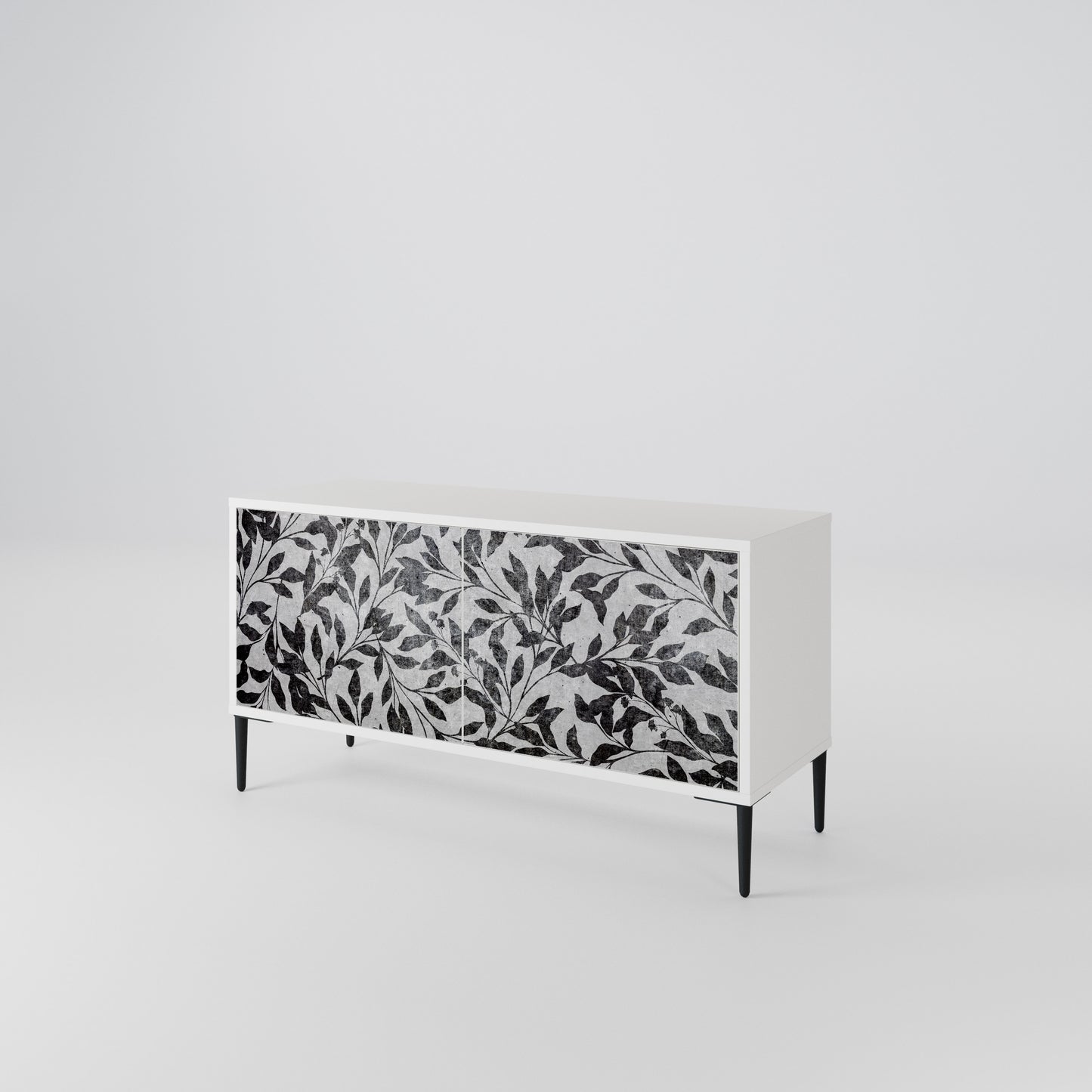CHARCOAL SPROUT Compact 2-Door TV Cabinet
