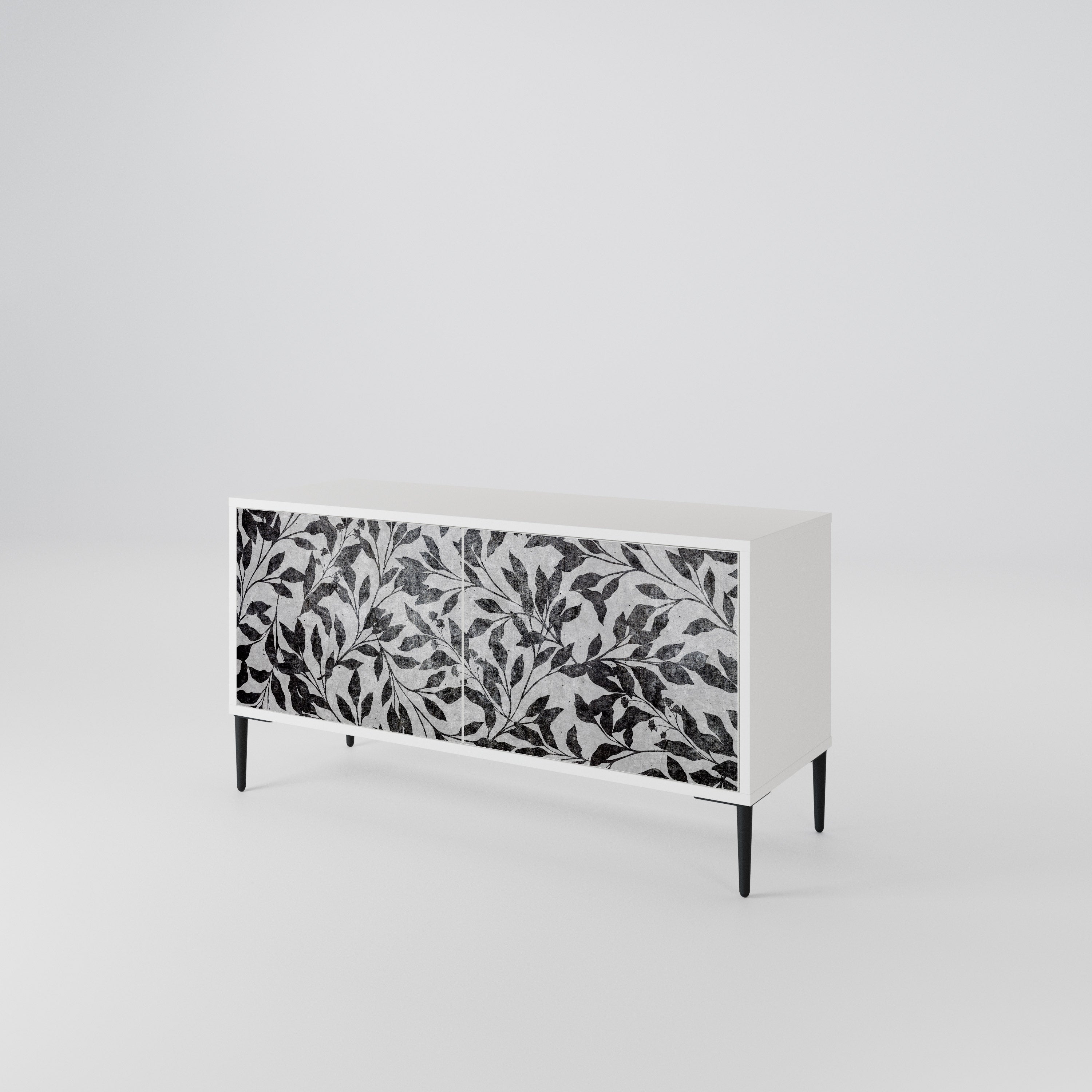 CHARCOAL SPROUT Compact 2-Door TV Cabinet