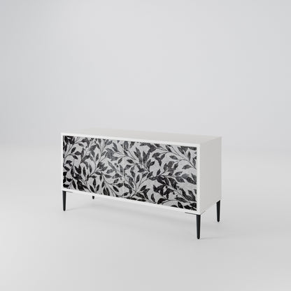 CHARCOAL SPROUT Compact 2-Door TV Cabinet