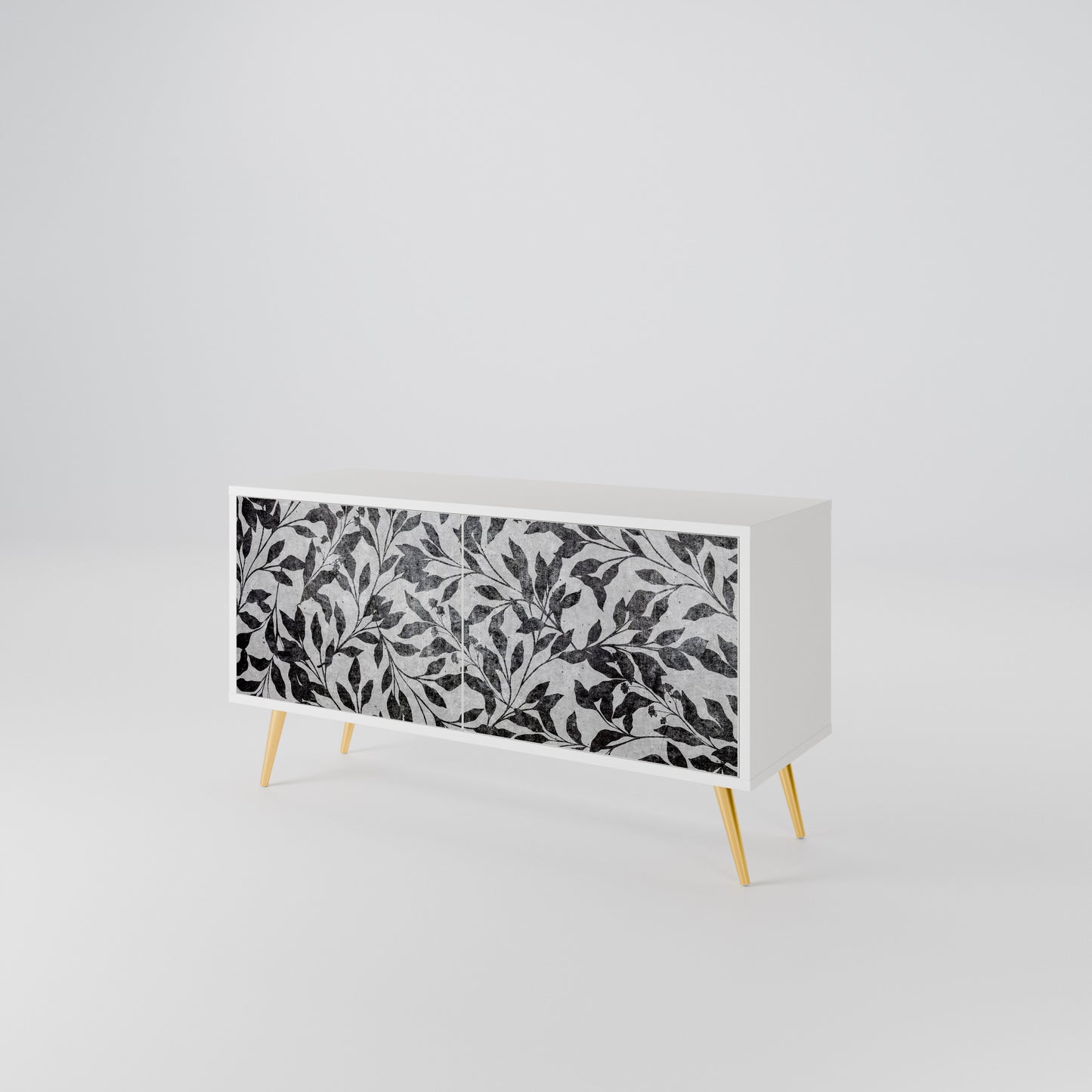 CHARCOAL SPROUT Compact 2-Door TV Cabinet
