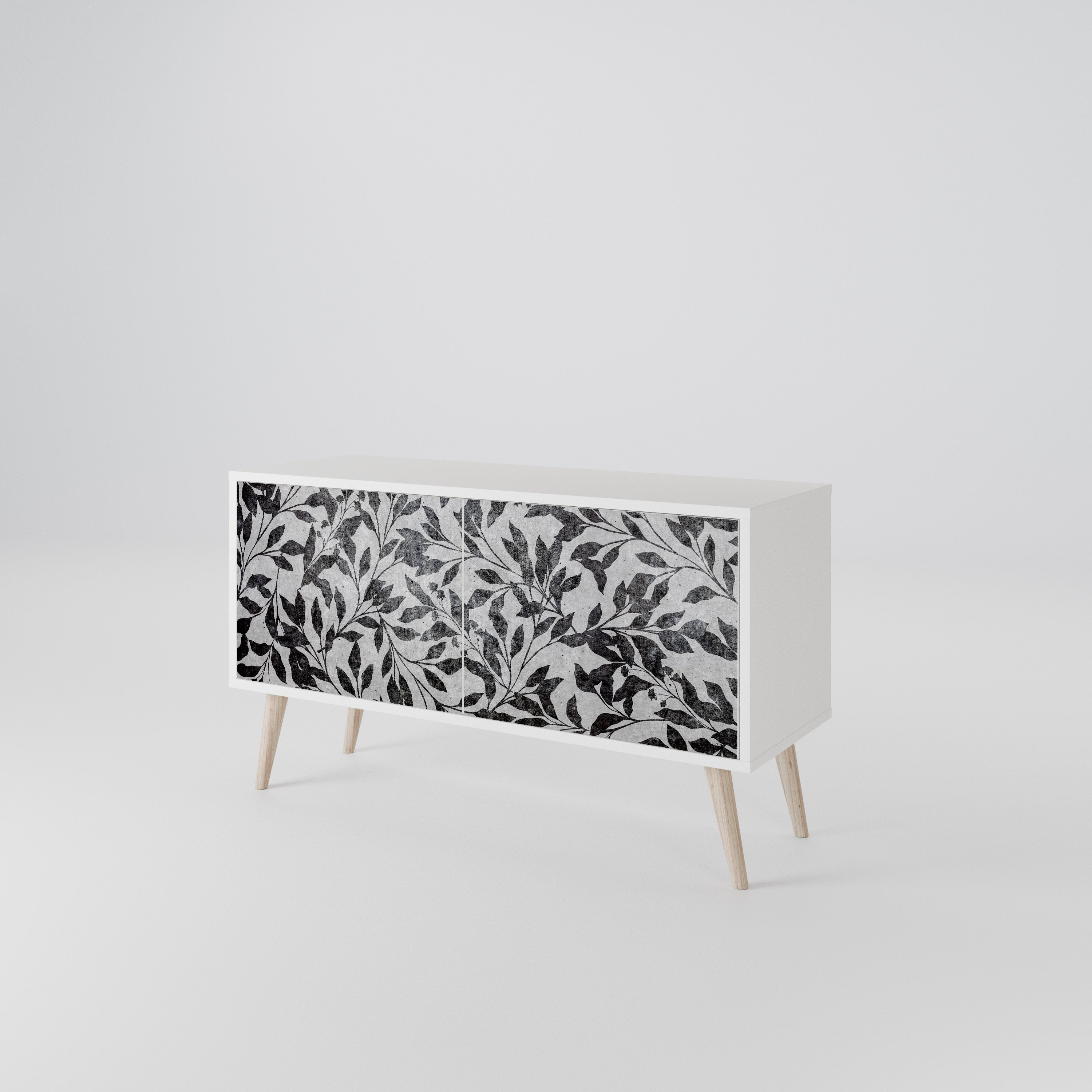 CHARCOAL SPROUT Compact 2-Door TV Cabinet