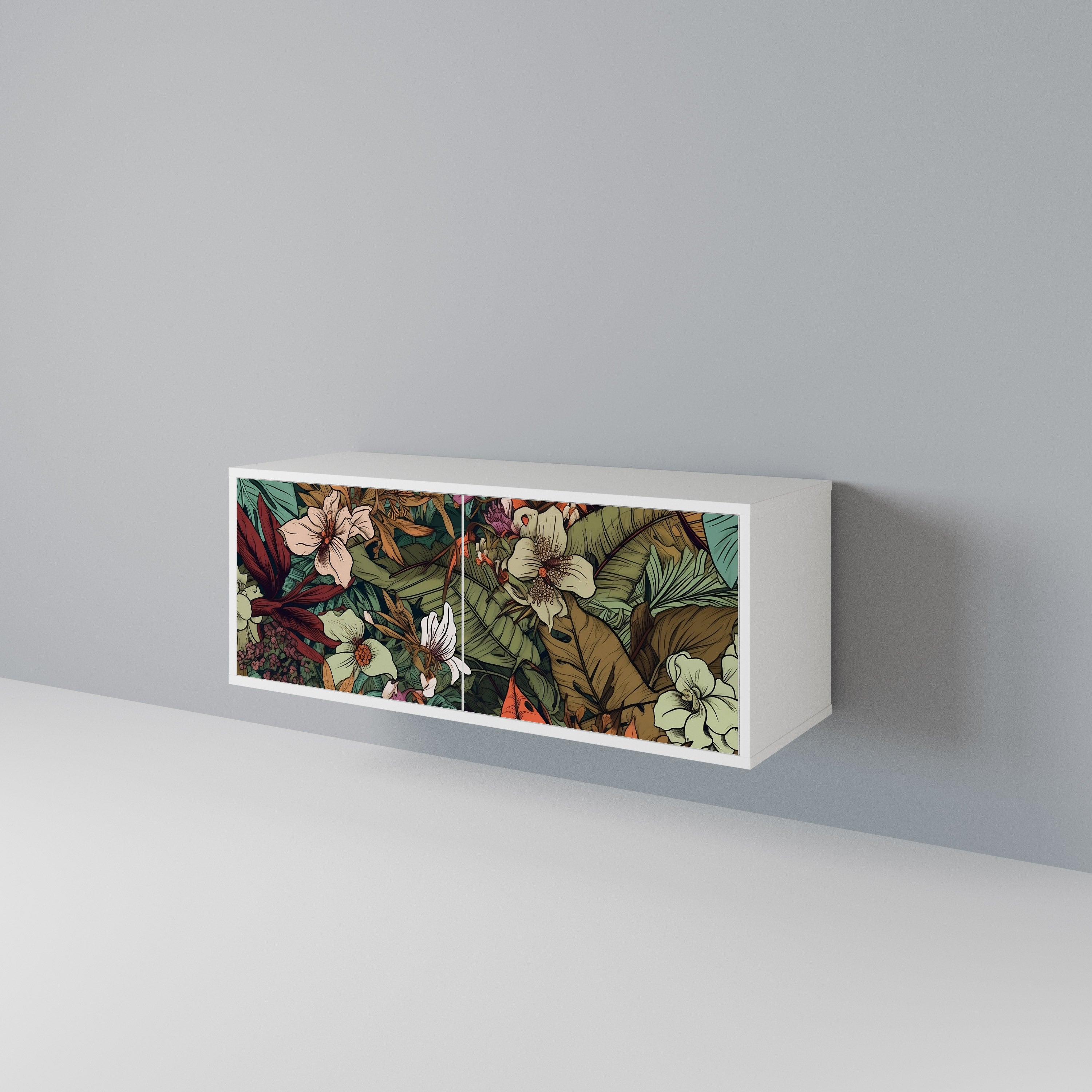BOTANICAL EMERGENCE Compact 2-Door TV Cabinet