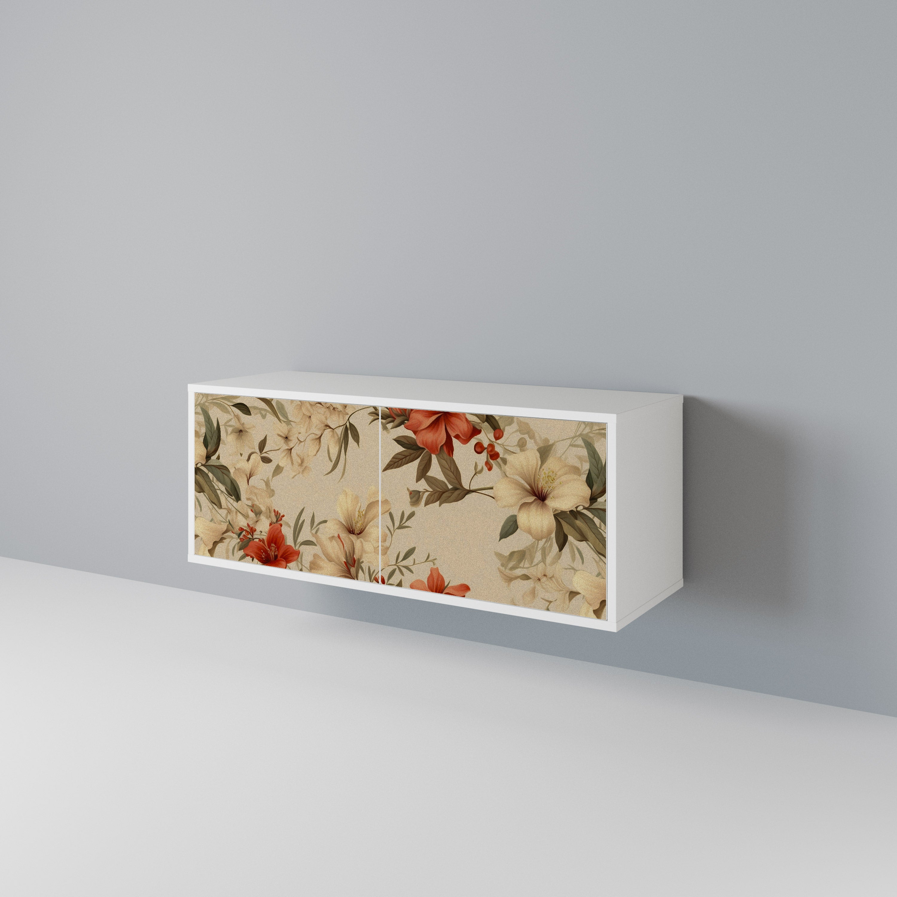 BLOOMING HARMONY Compact 2-Door TV Cabinet