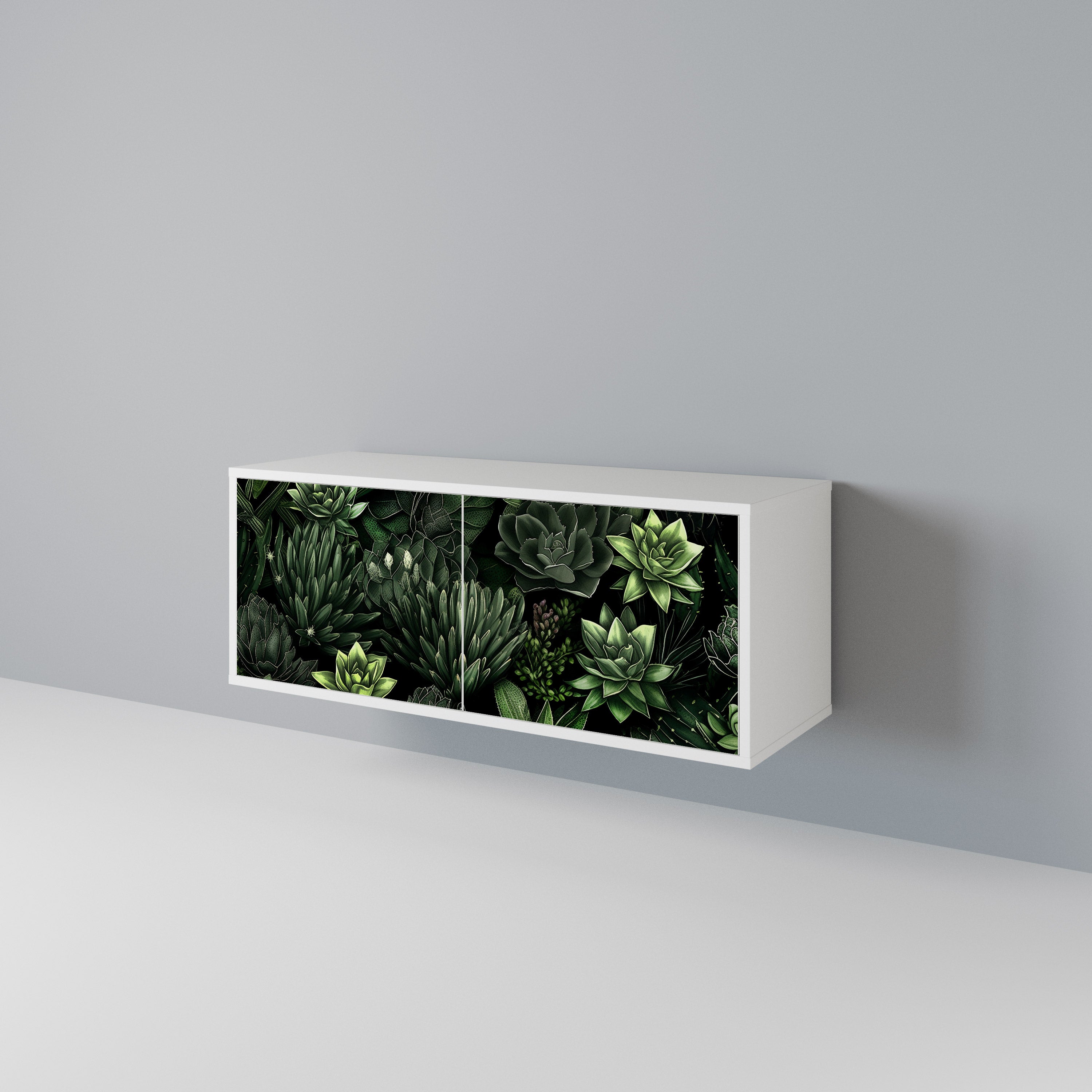 SUCCULENT JUNGLE Compact 2-Door TV Cabinet