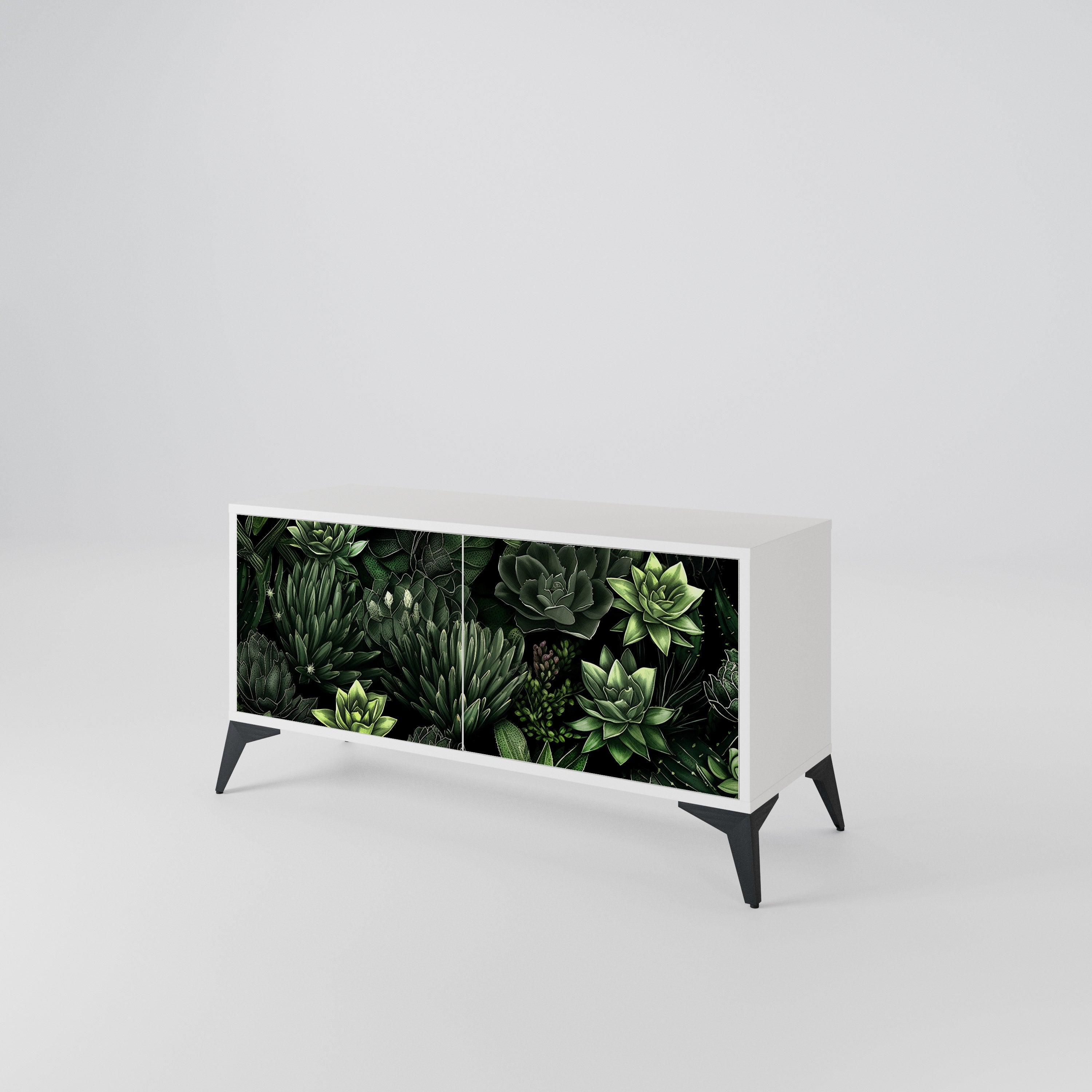 SUCCULENT JUNGLE Compact 2-Door TV Cabinet