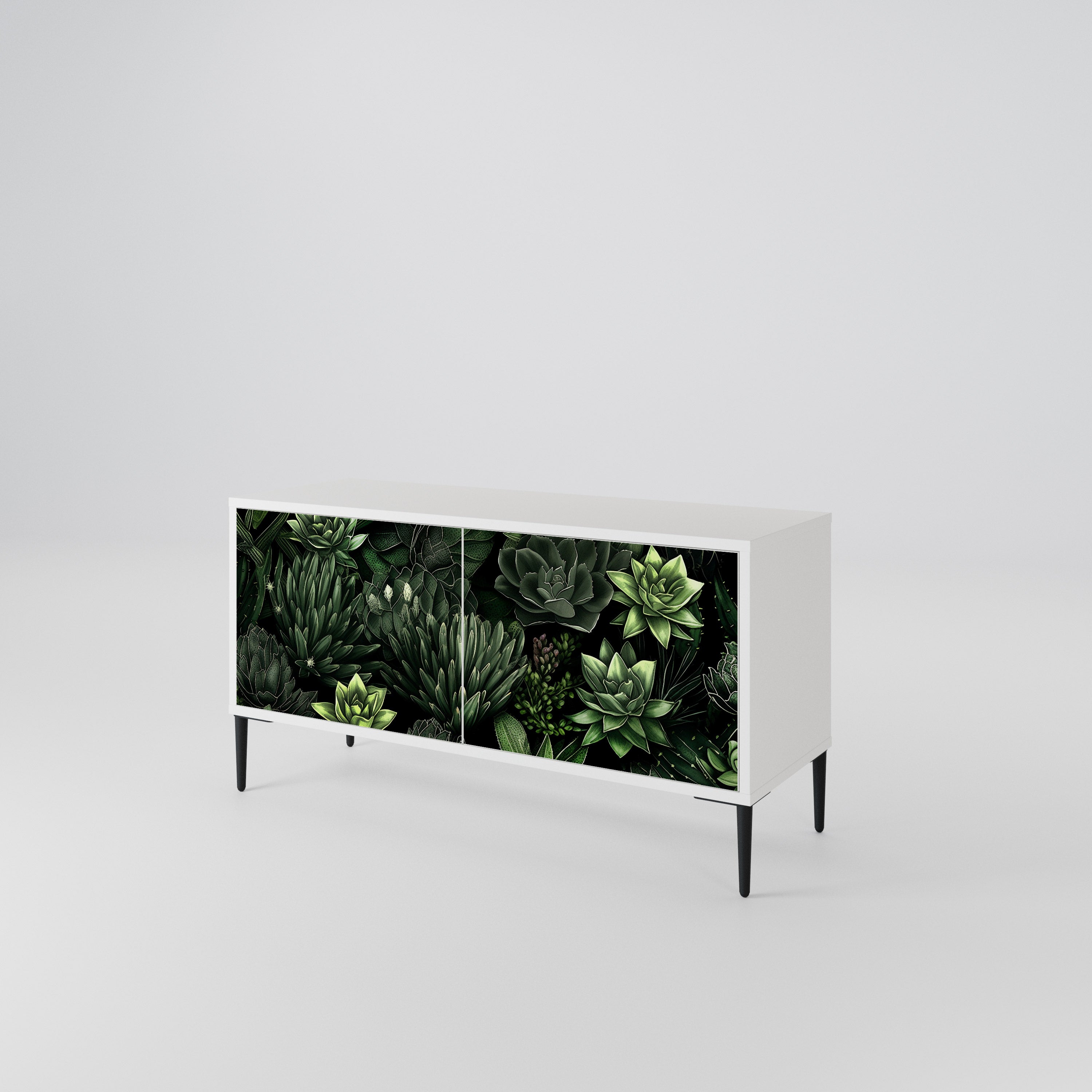 SUCCULENT JUNGLE Compact 2-Door TV Cabinet
