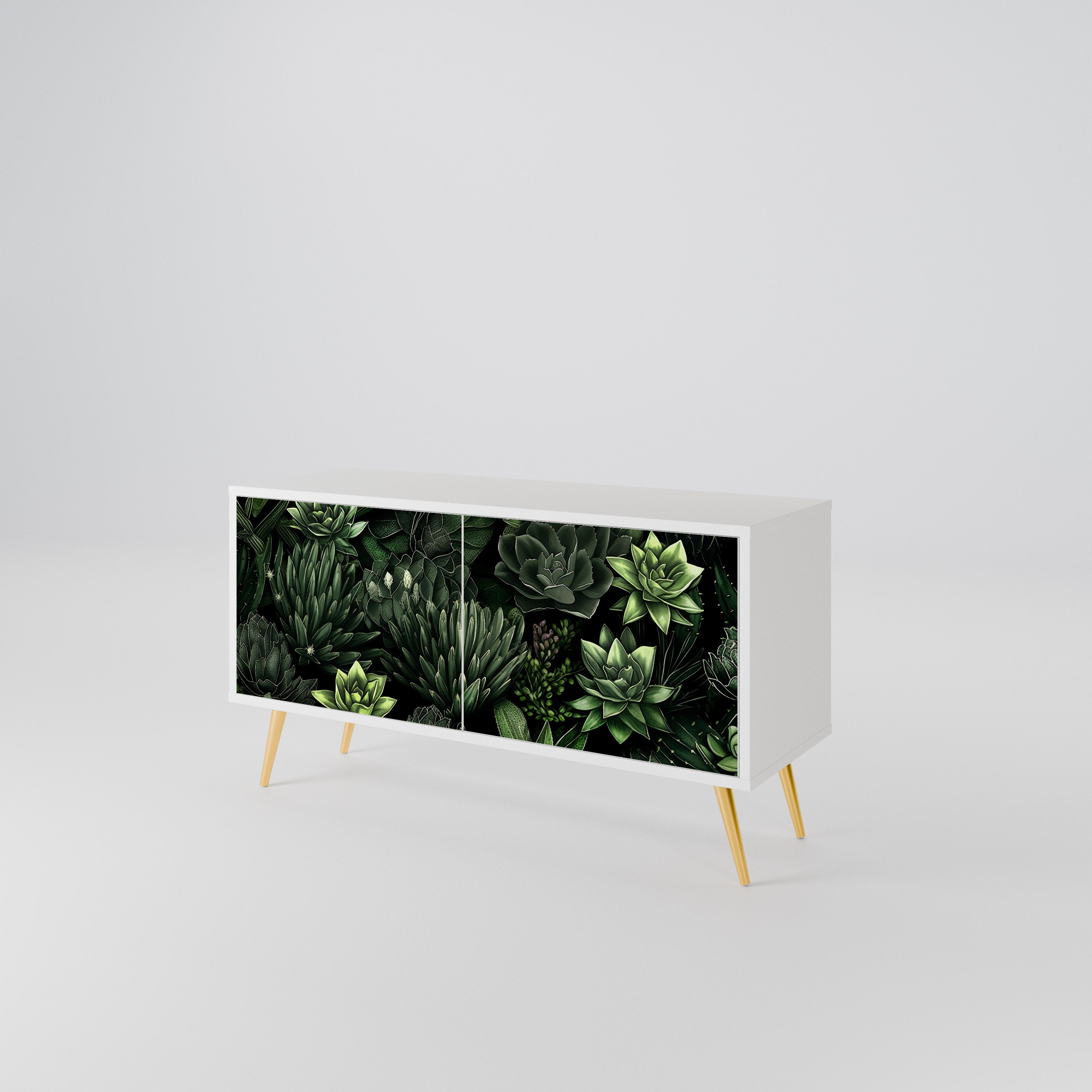SUCCULENT JUNGLE Compact 2-Door TV Cabinet