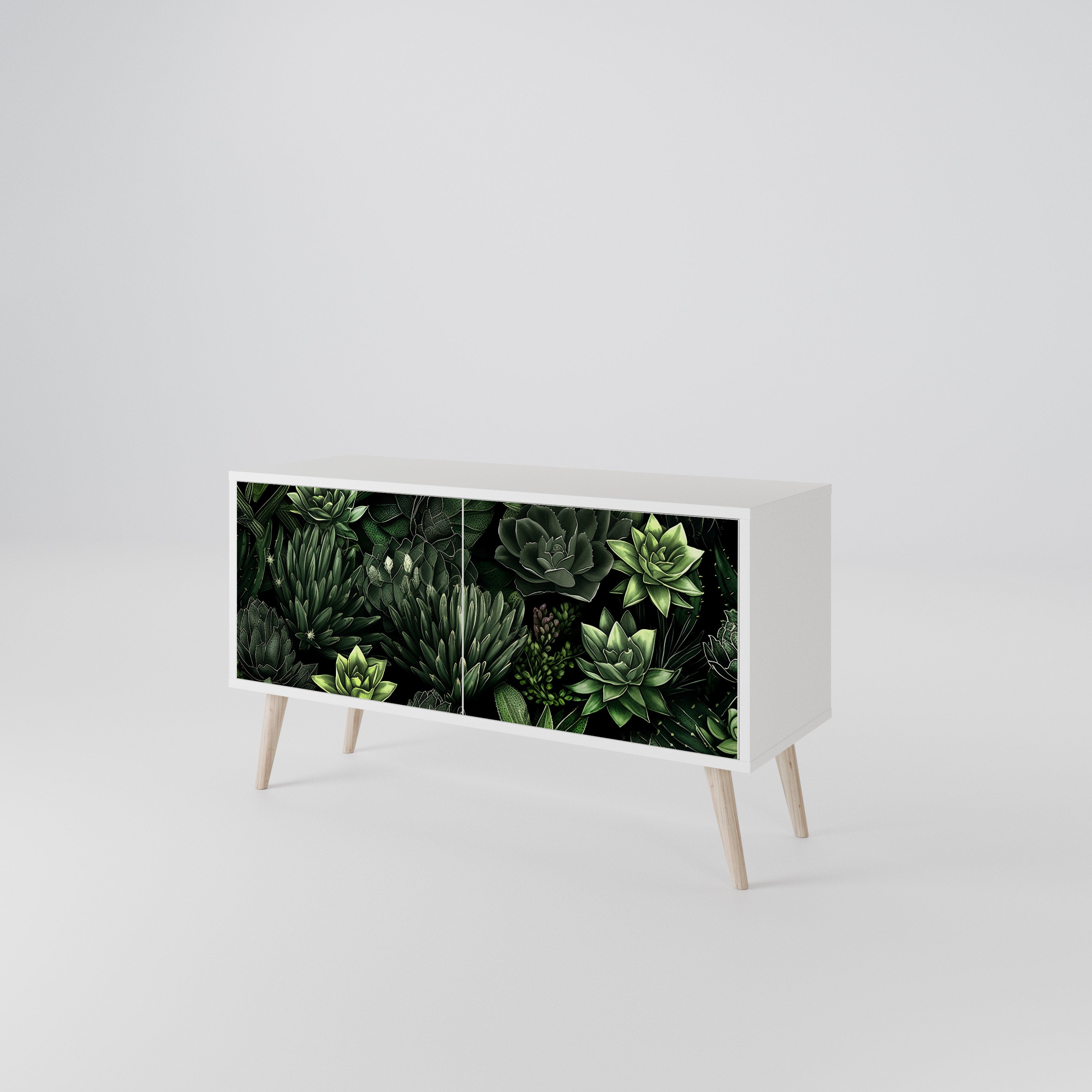 SUCCULENT JUNGLE Compact 2-Door TV Cabinet