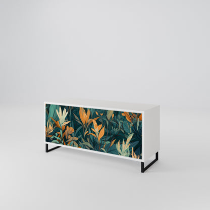 FLORAL SERENITY Compact 2-Door TV Cabinet