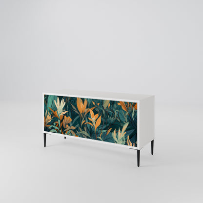 FLORAL SERENITY Compact 2-Door TV Cabinet