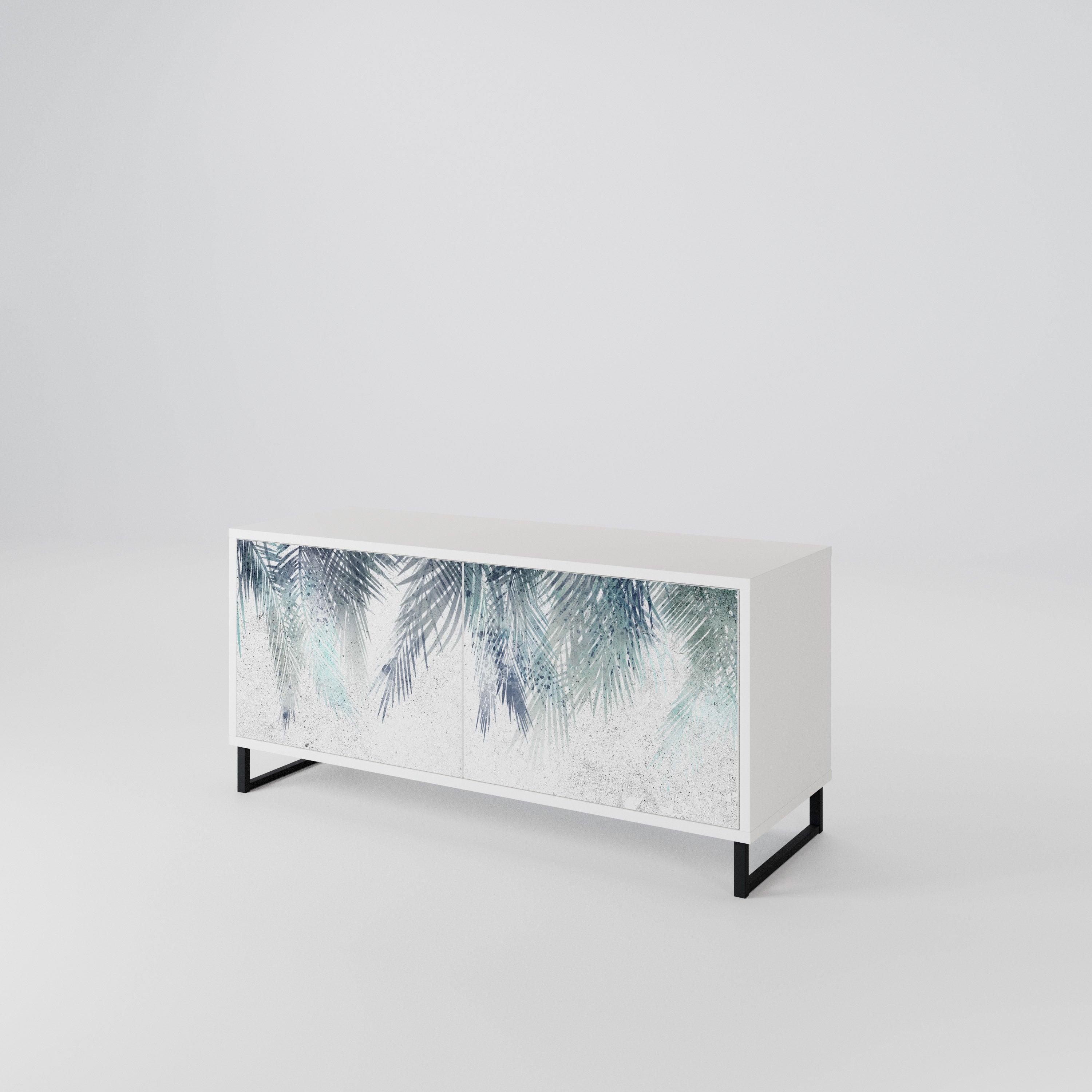 PALM VEIL Compact 2-Door TV Cabinet