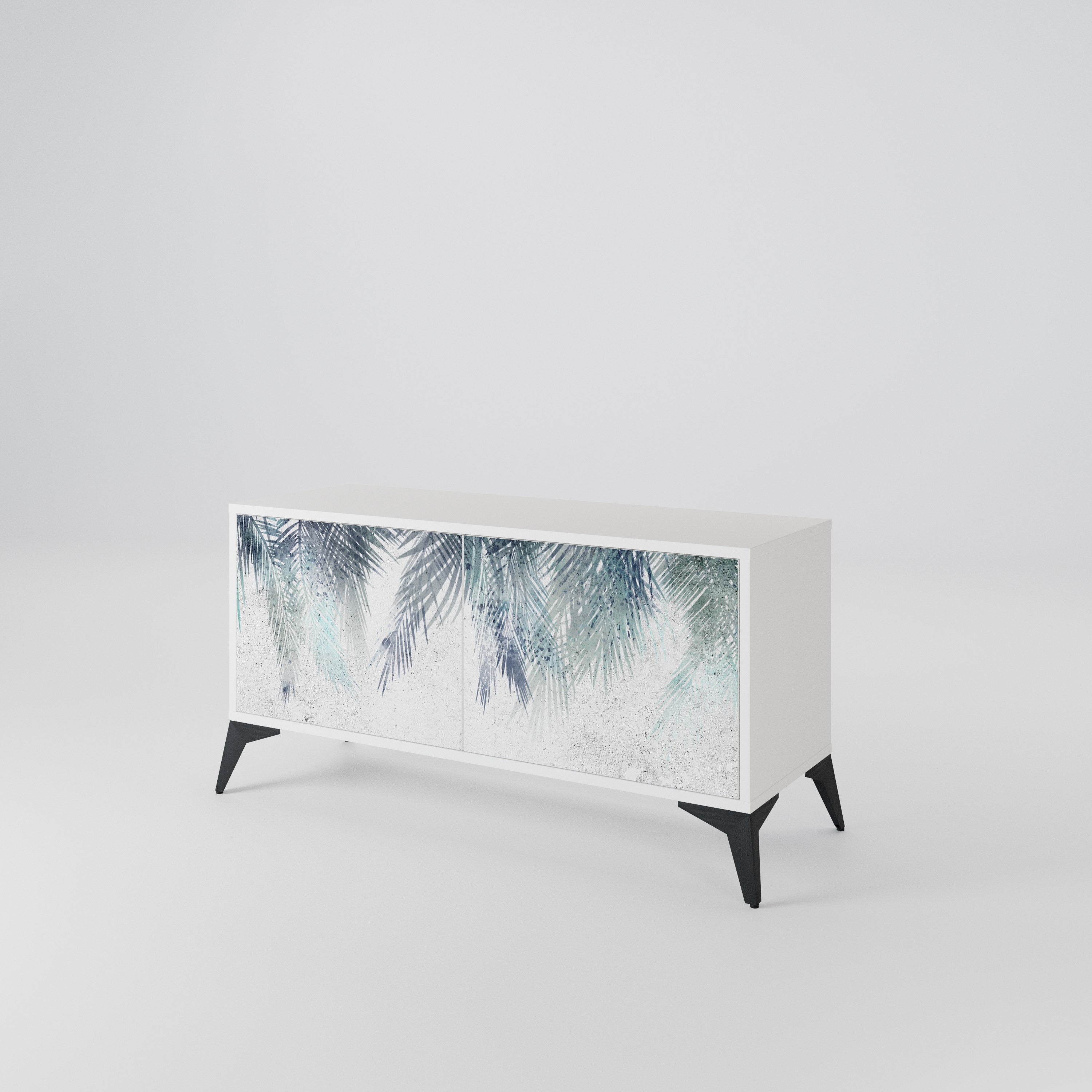 PALM VEIL Compact 2-Door TV Cabinet